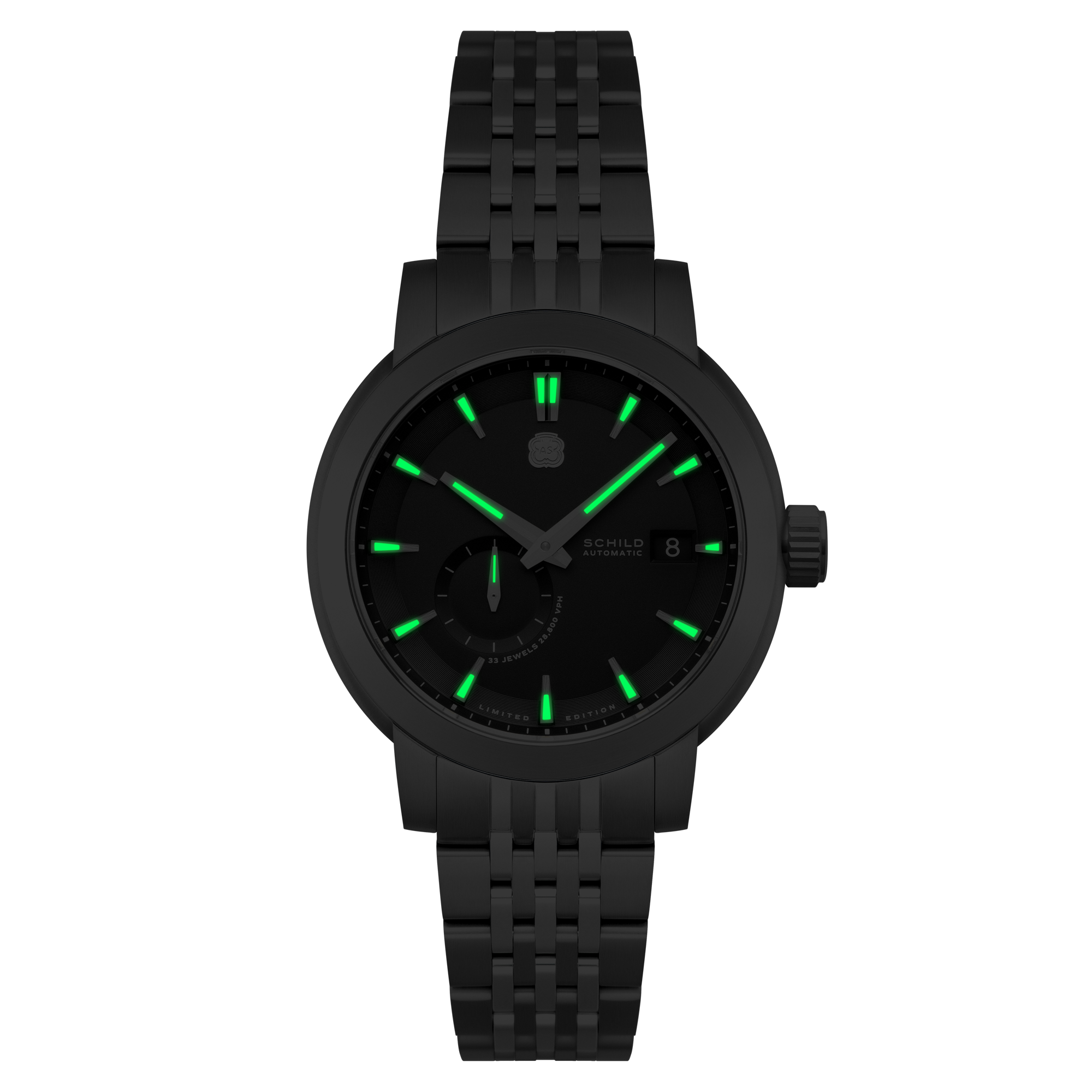 SCHILD Schild Heinrich Micro Rotor Automatic Limited Edition Aura Black Men's Watch SC-1017-11