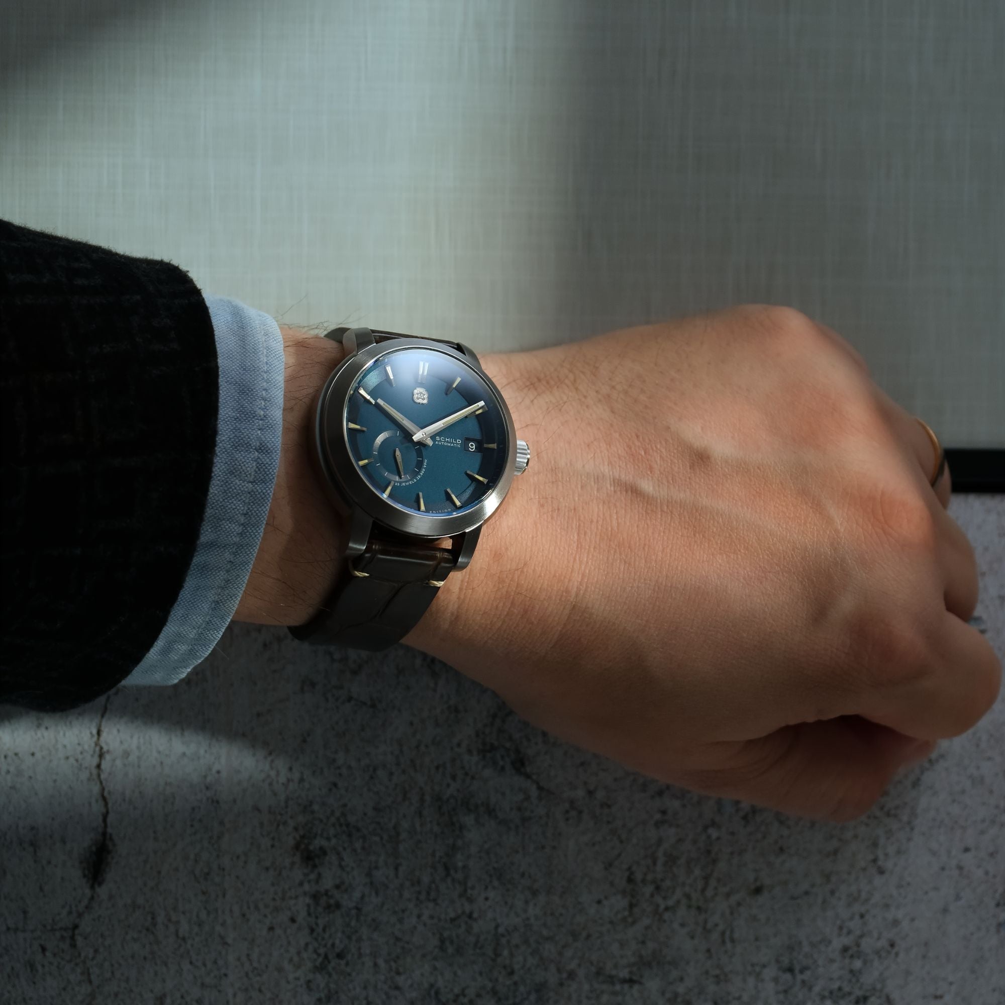 SCHILD Schild Heinrich Micro Rotor Automatic Limited Edition Midnight Blue Men's Watch SC-1017-22