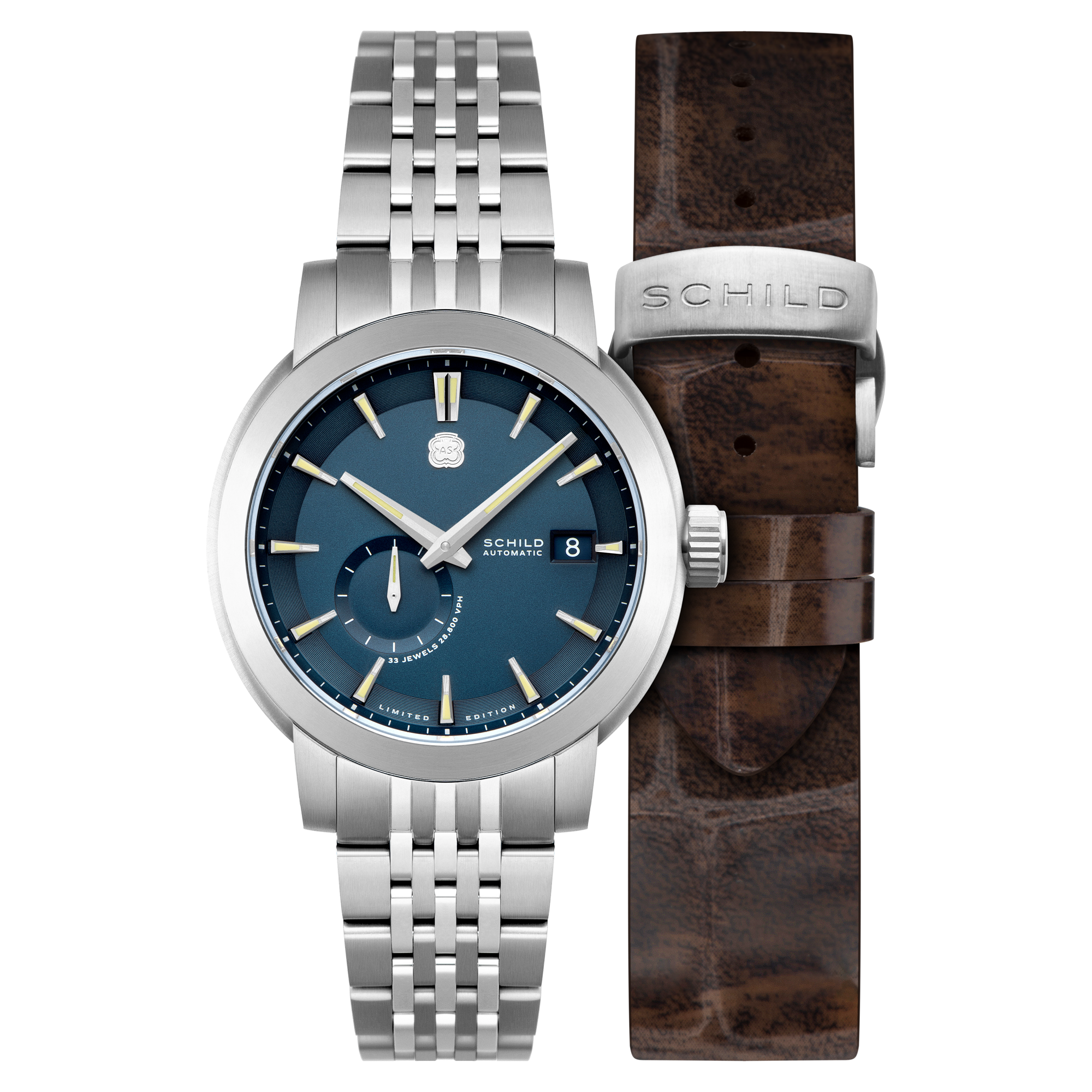 SCHILD Schild Heinrich Micro Rotor Automatic Limited Edition Midnight Blue Men's Watch SC-1017-22