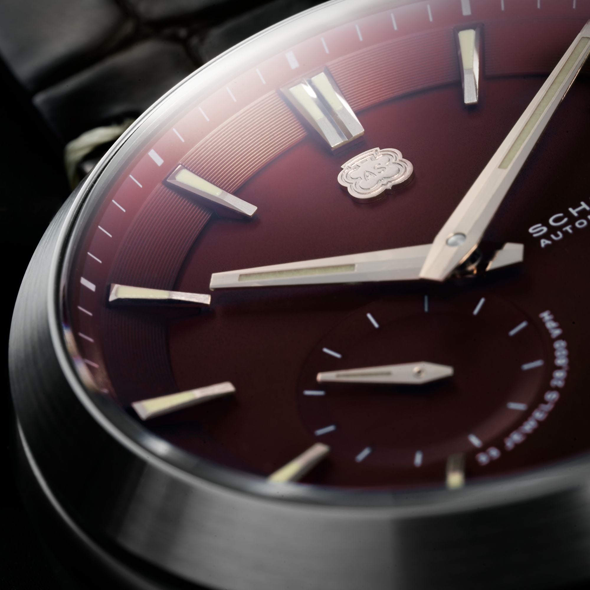 SCHILD Schild Heinrich Micro Rotor Automatic Limited Edition Cabernet Red Men's Watch SC-1017-33