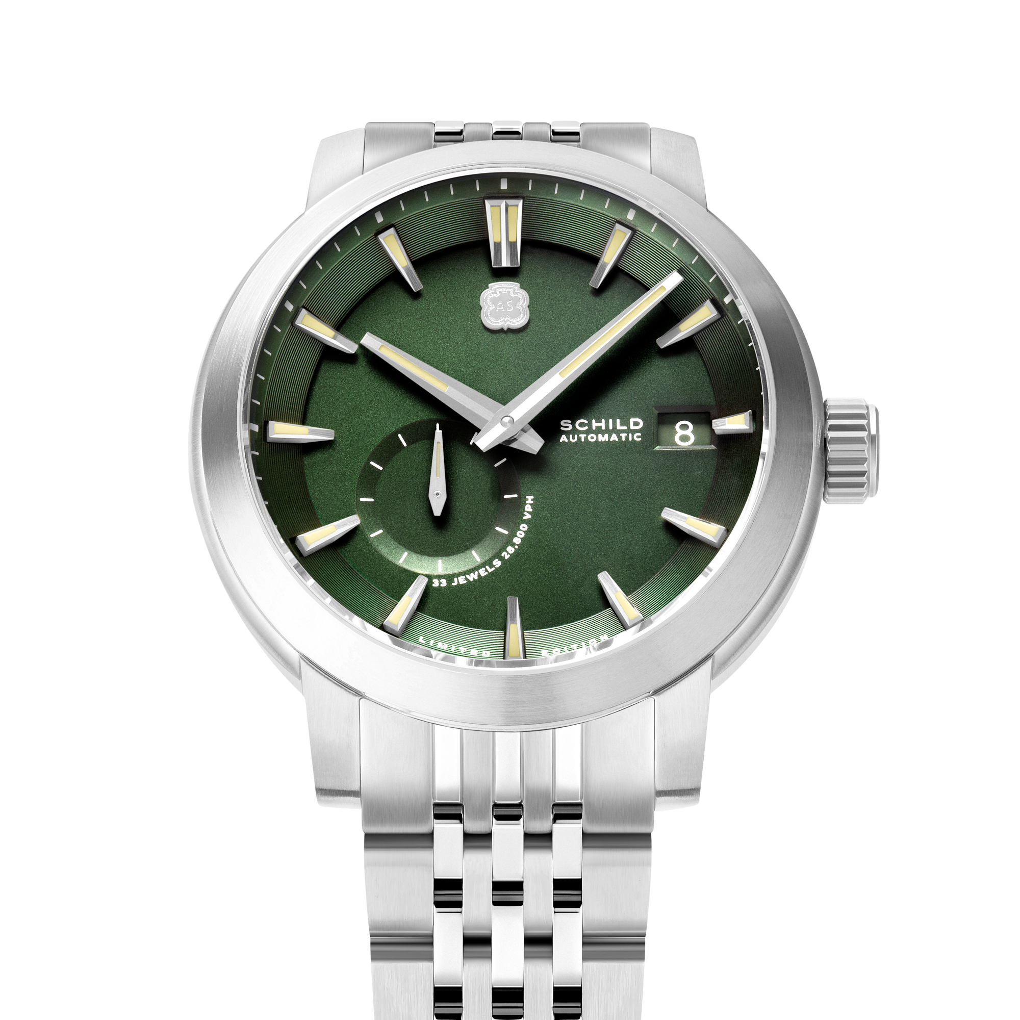 SCHILD Schild Heinrich Micro Rotor Automatic Limited Edition Winter Green Men's Watch SC-1017-44