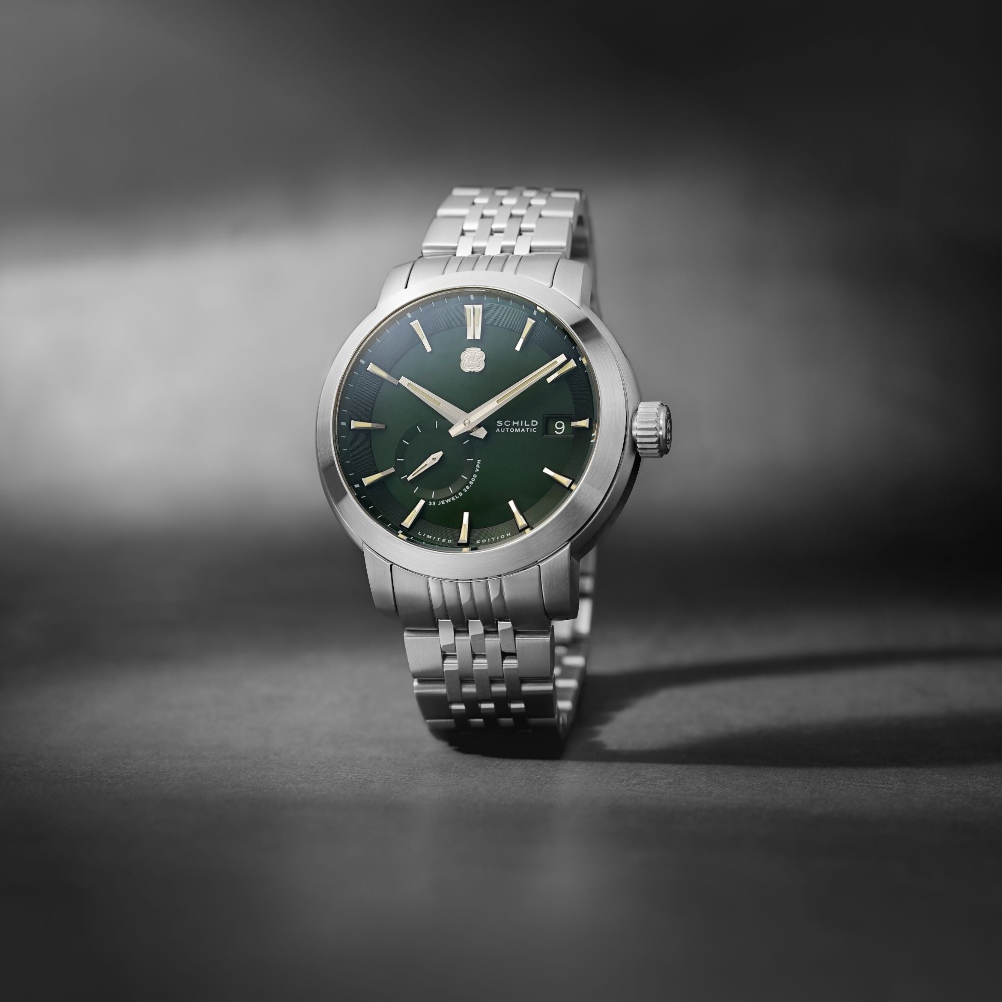 SCHILD Schild Heinrich Micro Rotor Automatic Limited Edition Winter Green Men's Watch SC-1017-44