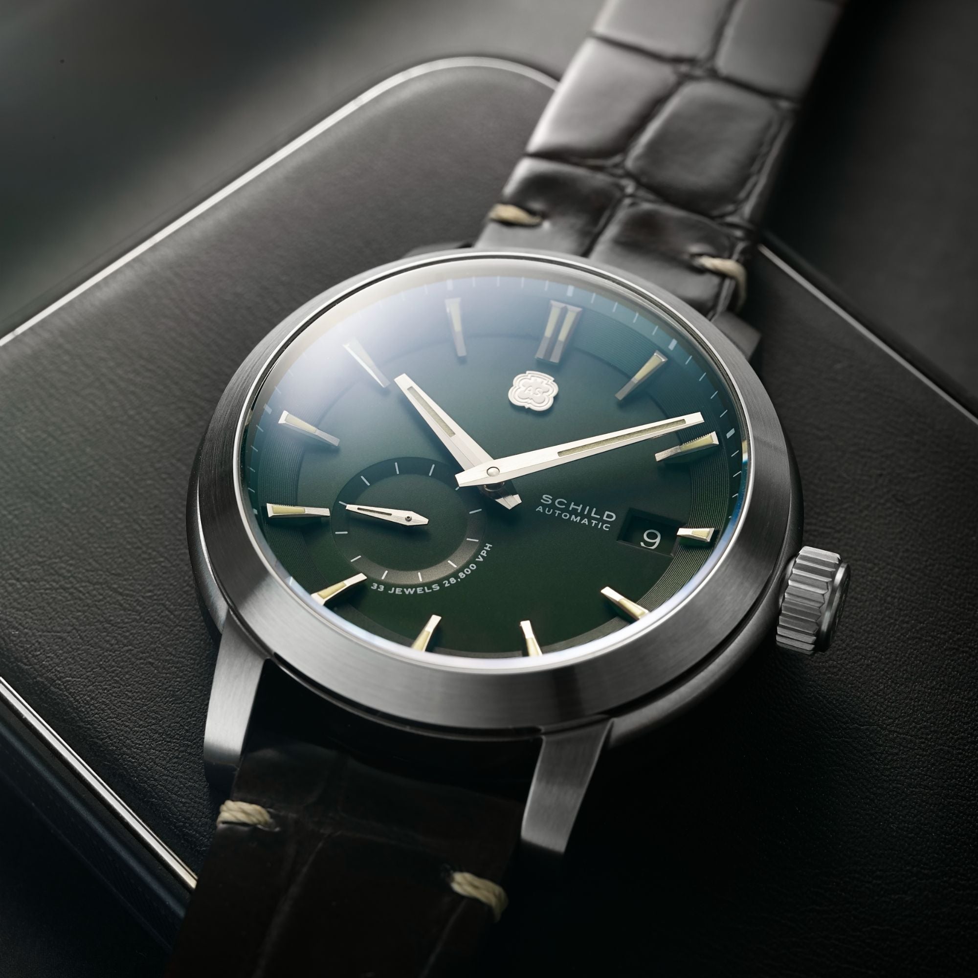 SCHILD Schild Heinrich Micro Rotor Automatic Limited Edition Winter Green Men's Watch SC-1017-44