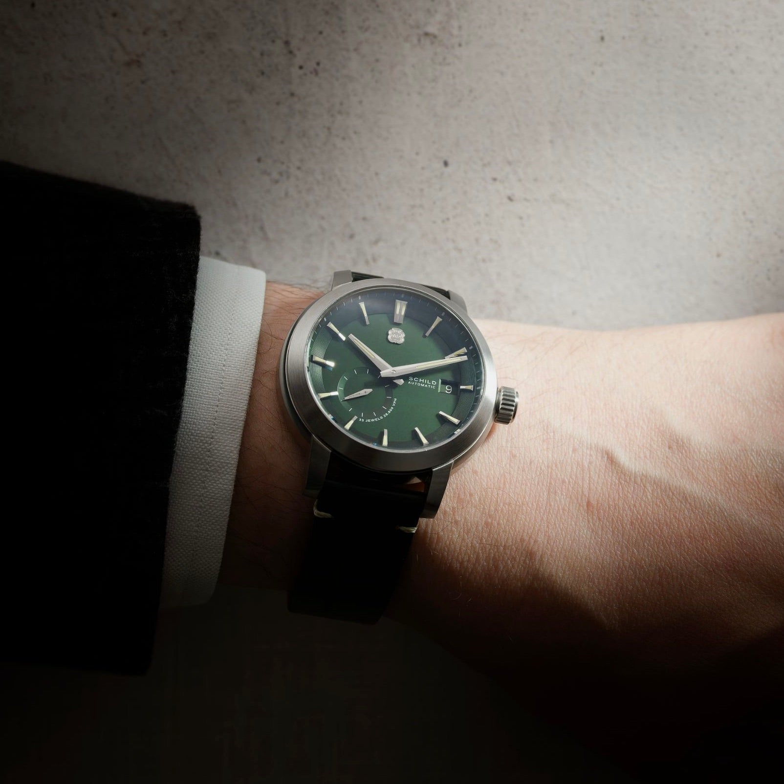 SCHILD Schild Heinrich Micro Rotor Automatic Limited Edition Winter Green Men's Watch SC-1017-44