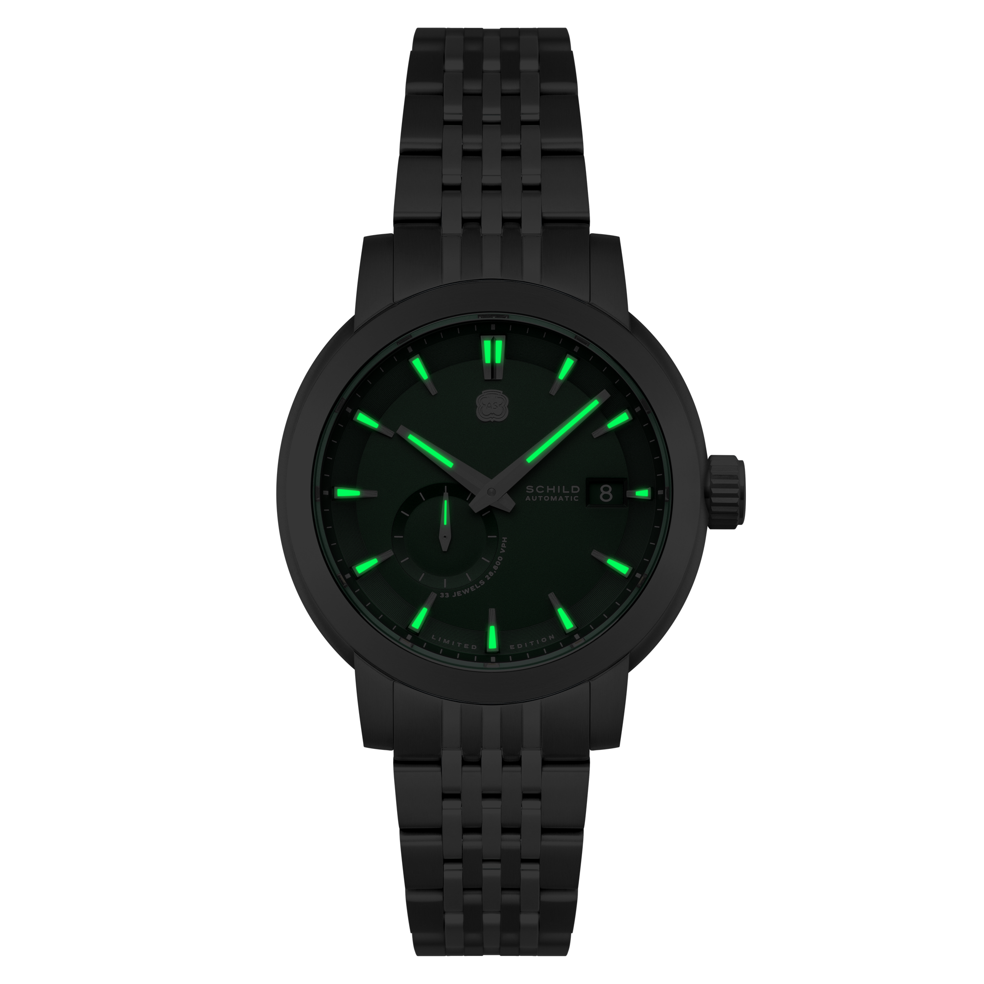 SCHILD Schild Heinrich Micro Rotor Automatic Limited Edition Winter Green Men's Watch SC-1017-44