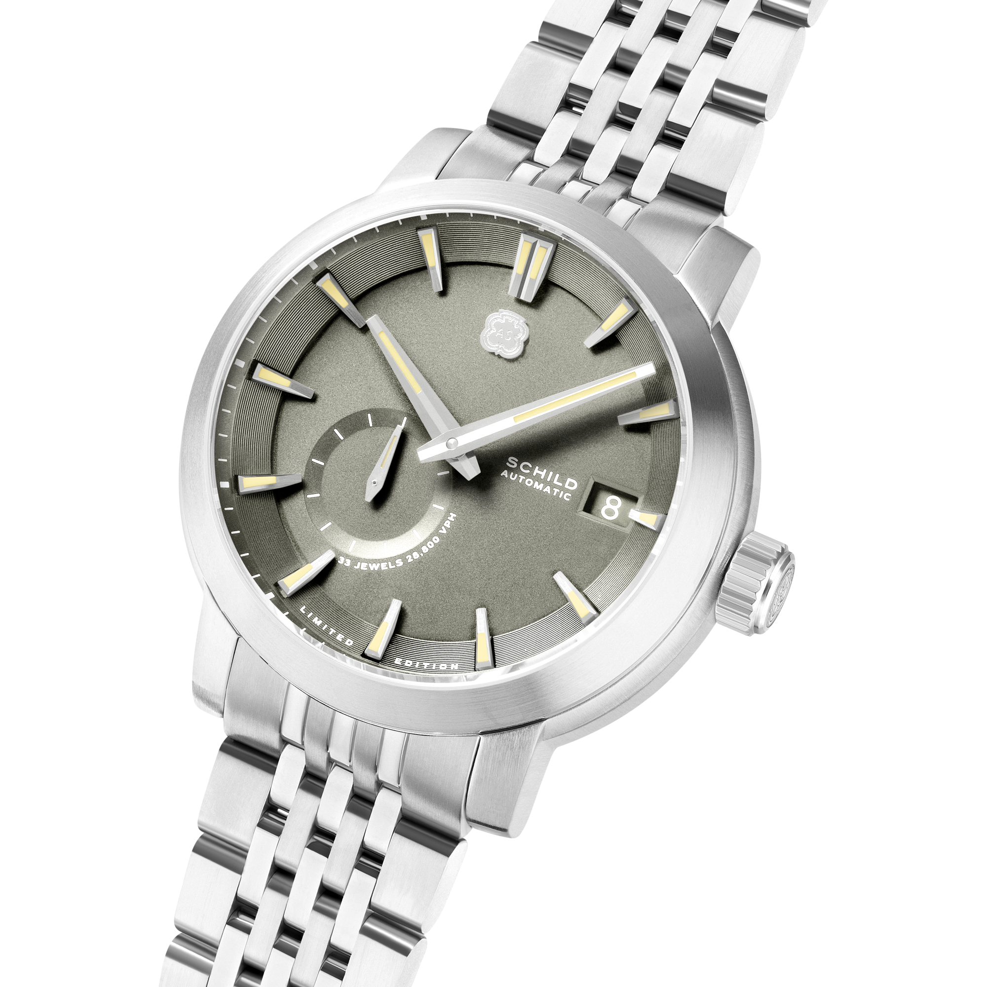 SCHILD Schild Heinrich Micro Rotor Automatic Limited Edition Iron Grey Men's Watch SC-1017-55