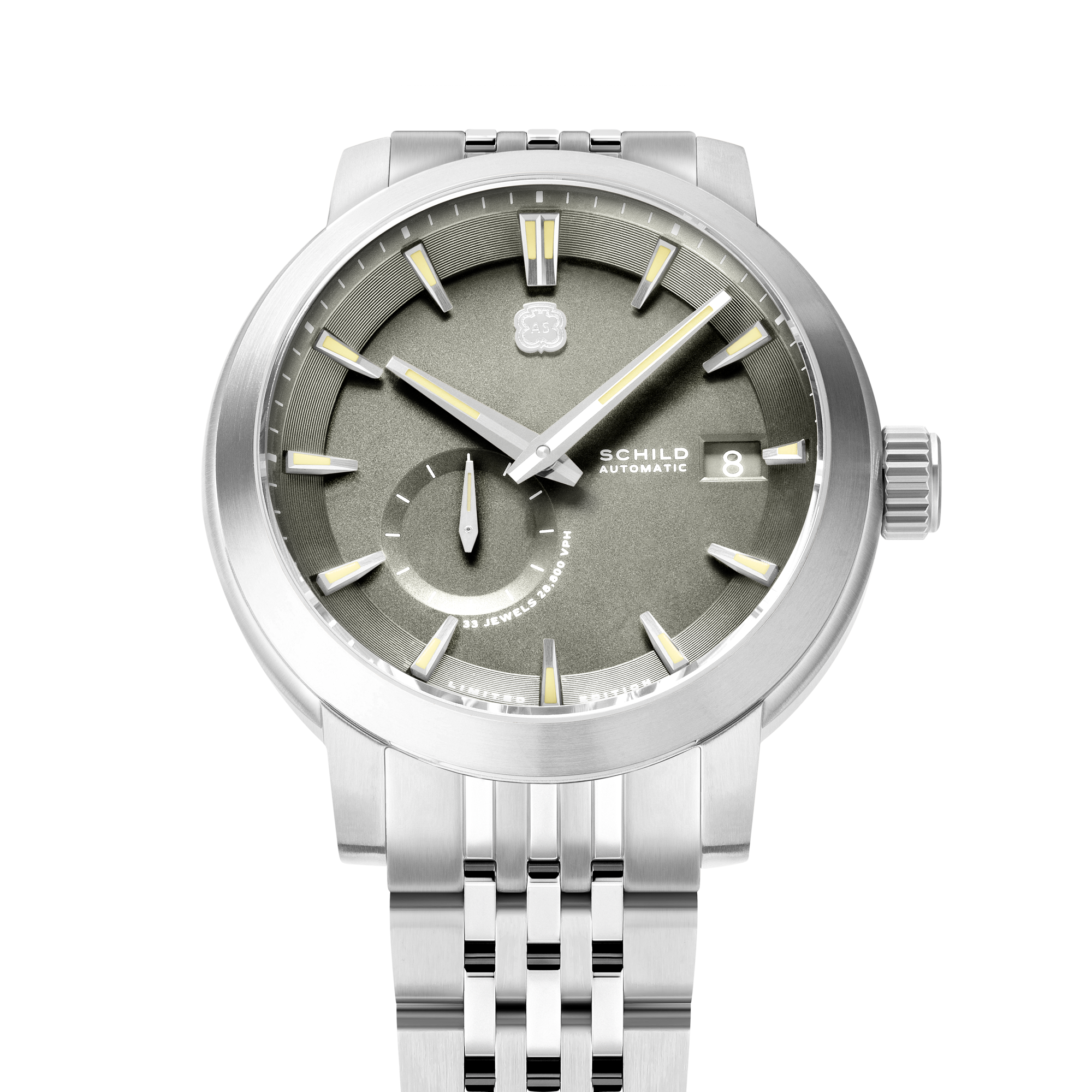 SCHILD Schild Heinrich Micro Rotor Automatic Limited Edition Iron Grey Men's Watch SC-1017-55