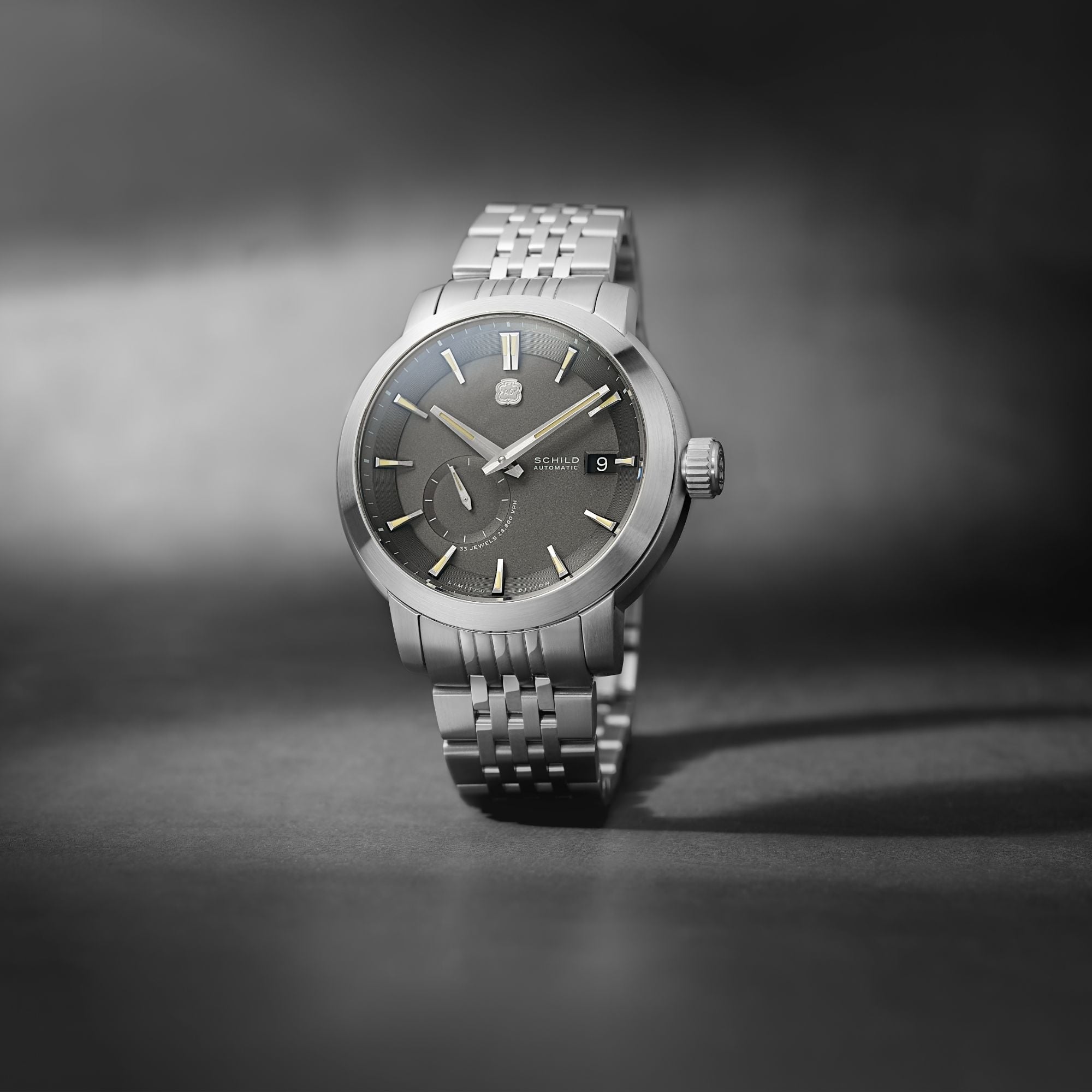 SCHILD Schild Heinrich Micro Rotor Automatic Limited Edition Iron Grey Men's Watch SC-1017-55