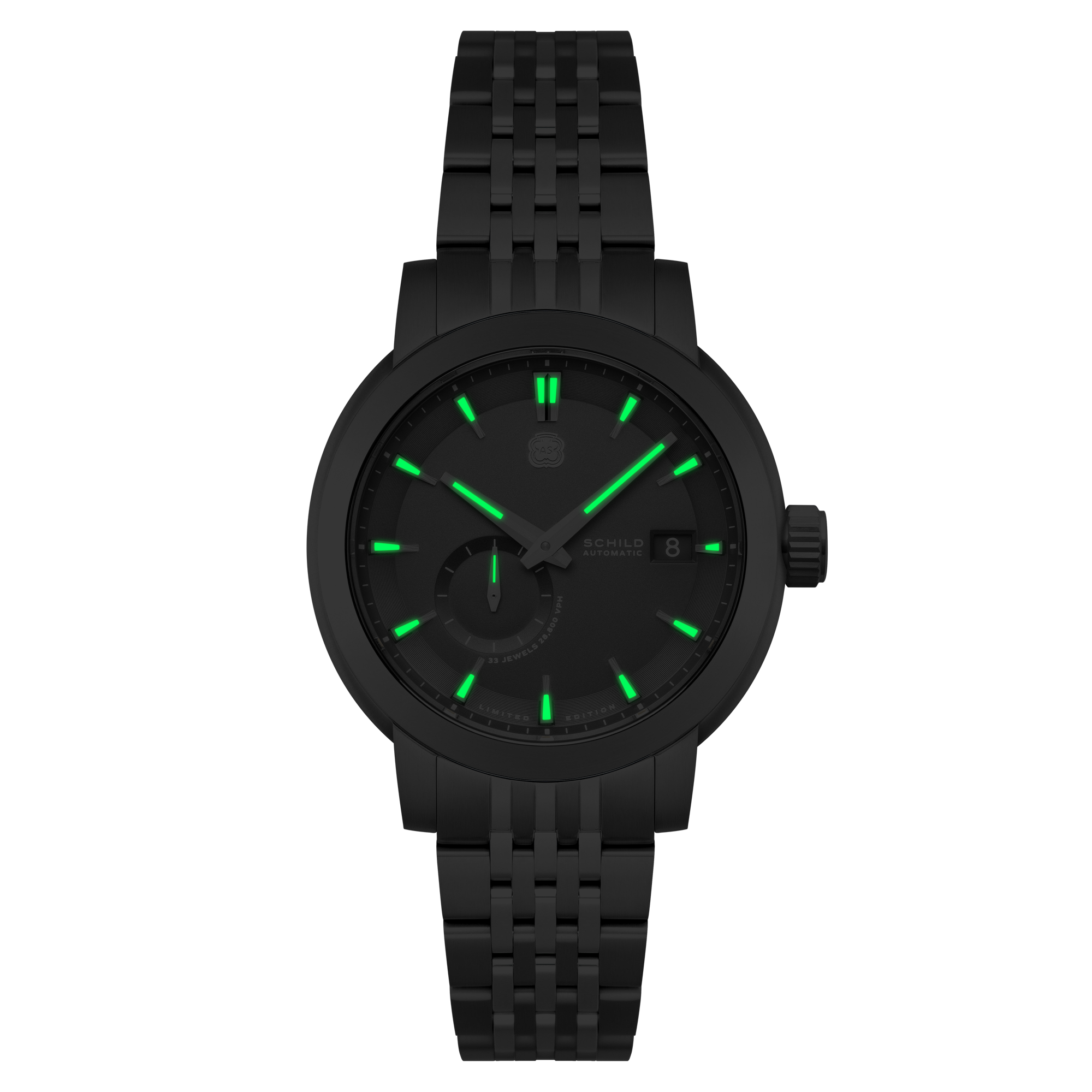 SCHILD Schild Heinrich Micro Rotor Automatic Limited Edition Iron Grey Men's Watch SC-1017-55