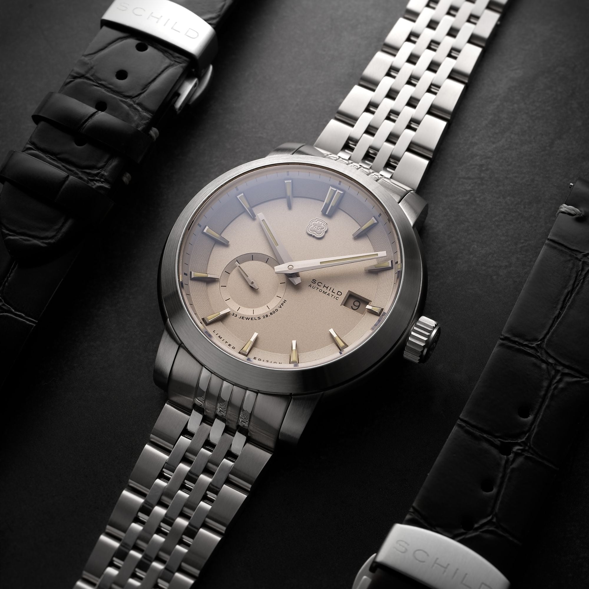 SCHILD Schild Heinrich Micro Rotor Automatic Limited Edition Ghost Grey Men's Watch SC-1017-66