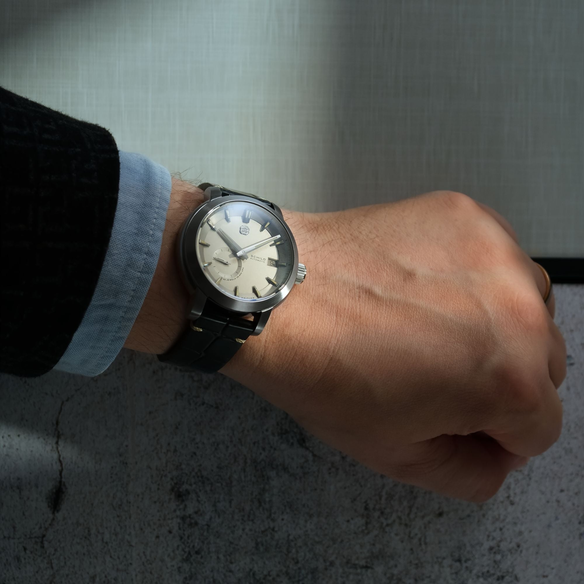 SCHILD Schild Heinrich Micro Rotor Automatic Limited Edition Ghost Grey Men's Watch SC-1017-66