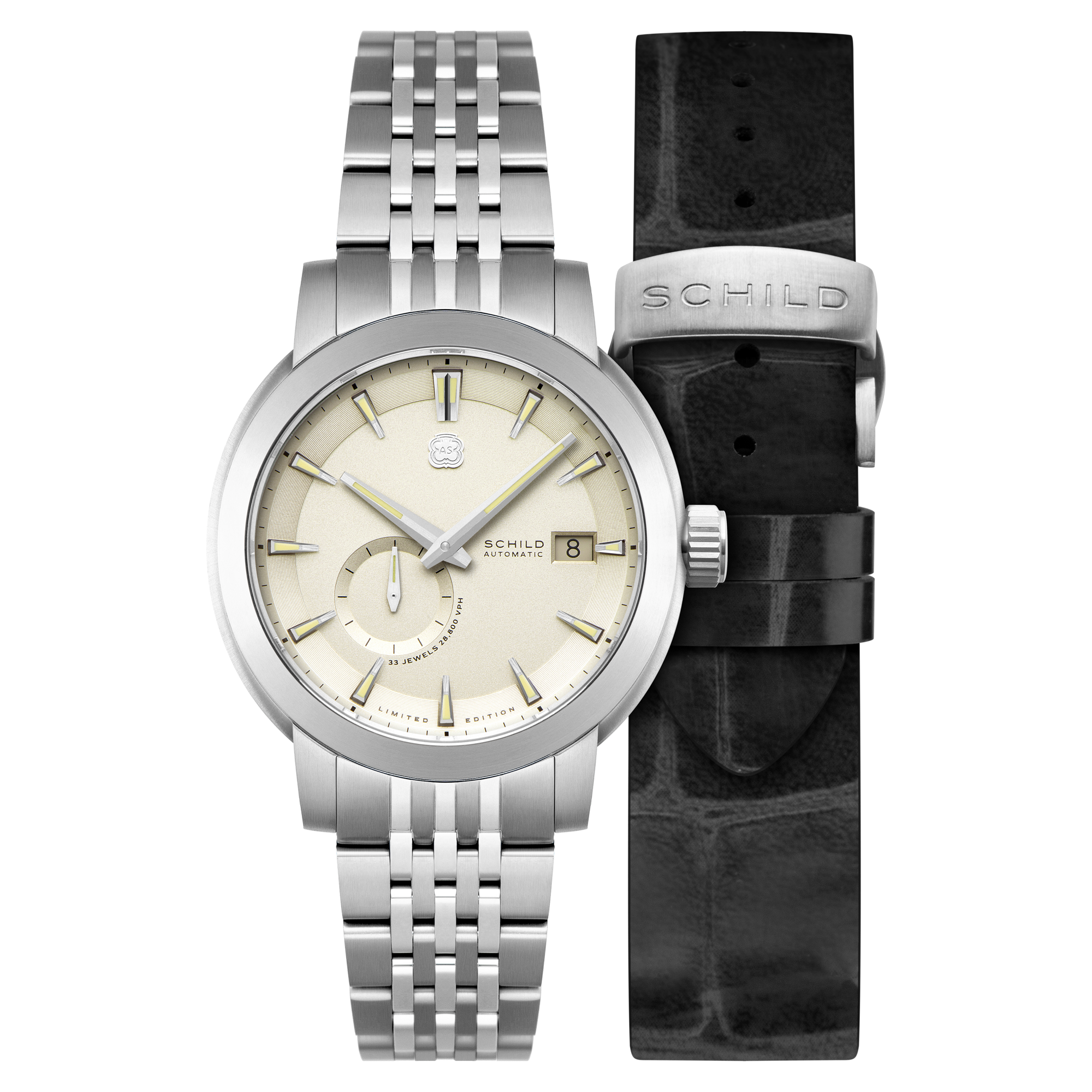 SCHILD Schild Heinrich Micro Rotor Automatic Limited Edition Ghost Grey Men's Watch SC-1017-66