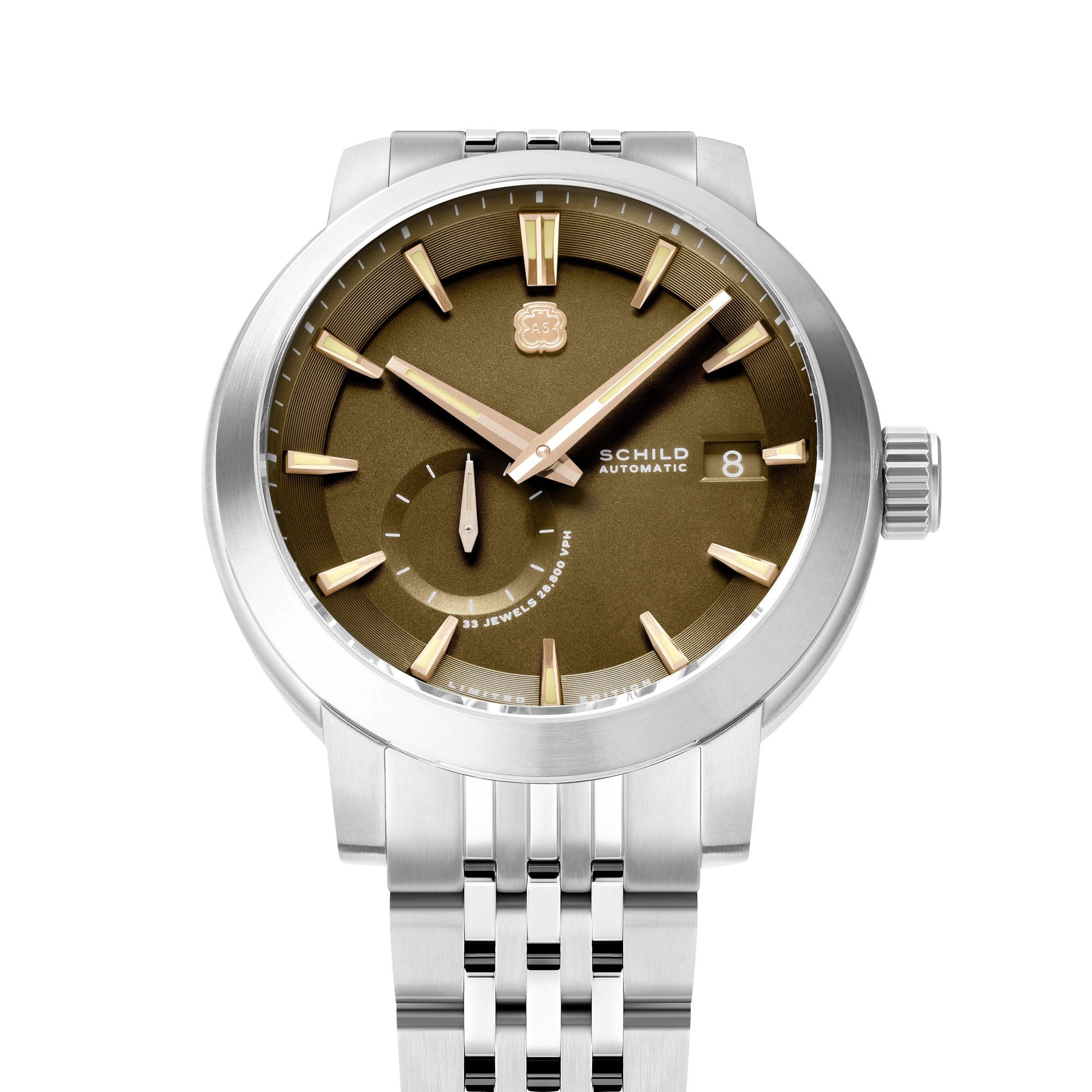 SCHILD Schild Heinrich Micro Rotor Automatic Limited Edition Chocolate Brown Men's Watch SC-1017-77