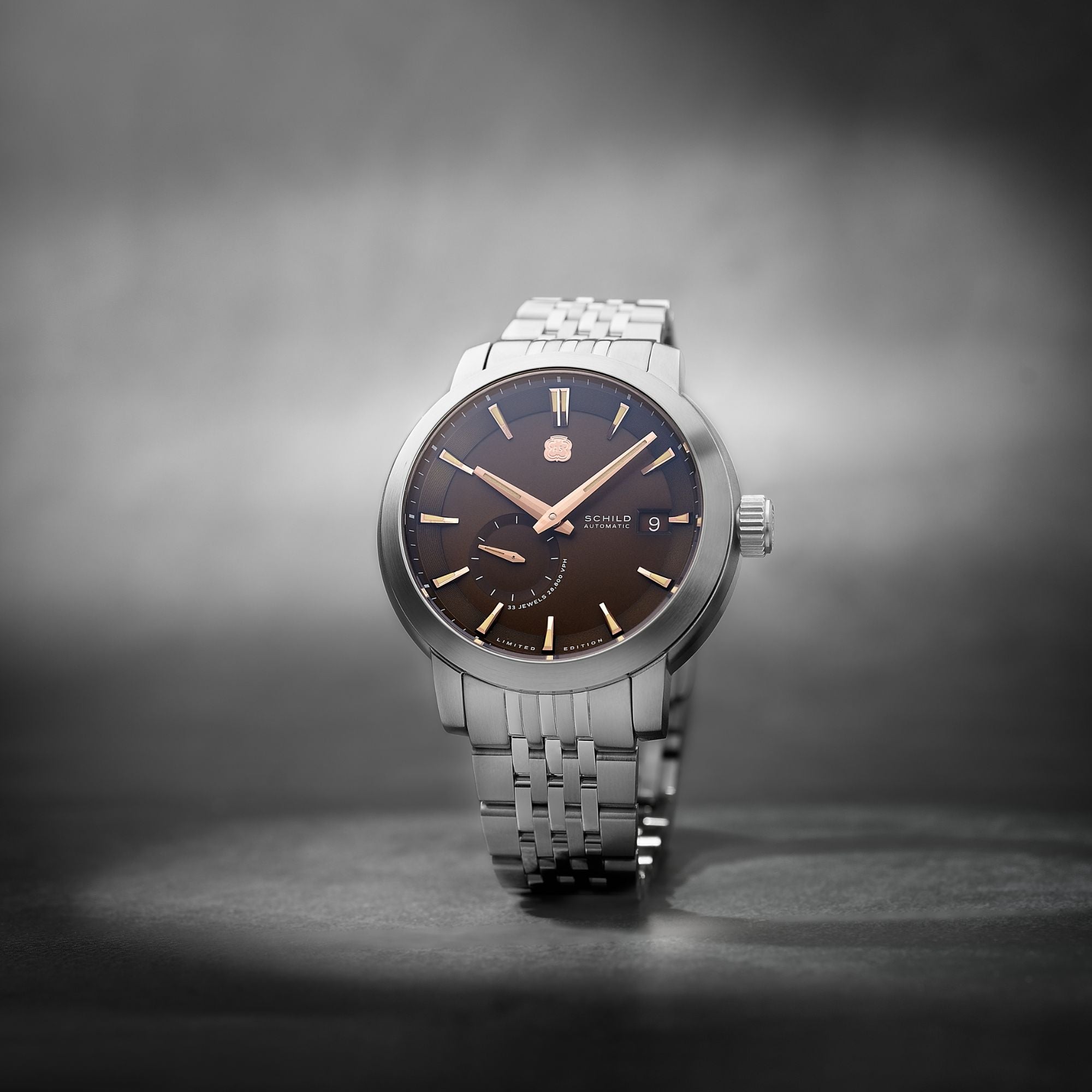 SCHILD Schild Heinrich Micro Rotor Automatic Limited Edition Chocolate Brown Men's Watch SC-1017-77