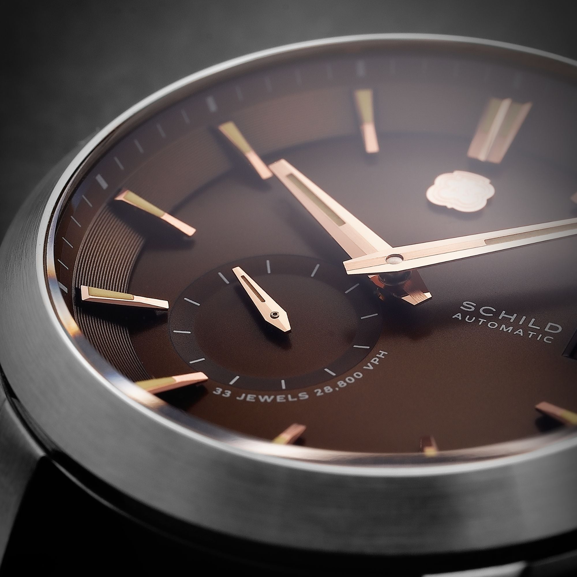 SCHILD Schild Heinrich Micro Rotor Automatic Limited Edition Chocolate Brown Men's Watch SC-1017-77