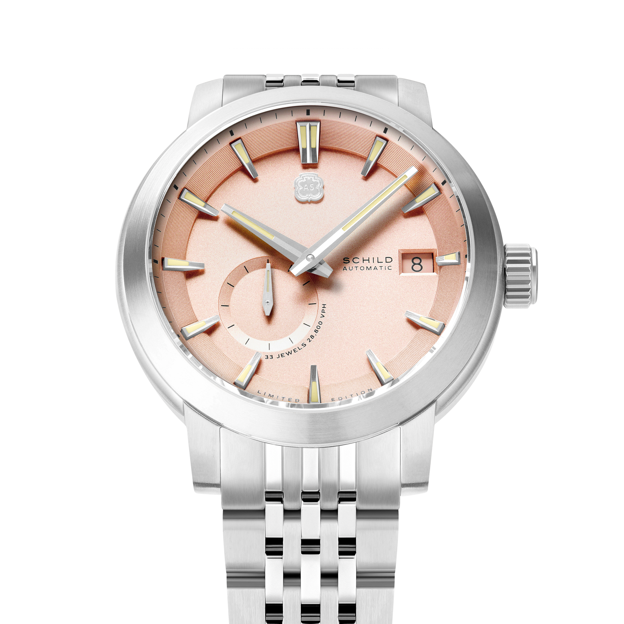 SCHILD Schild Heinrich Micro Rotor Automatic Limited Edition Salmon Men's Watch SC-1017-88