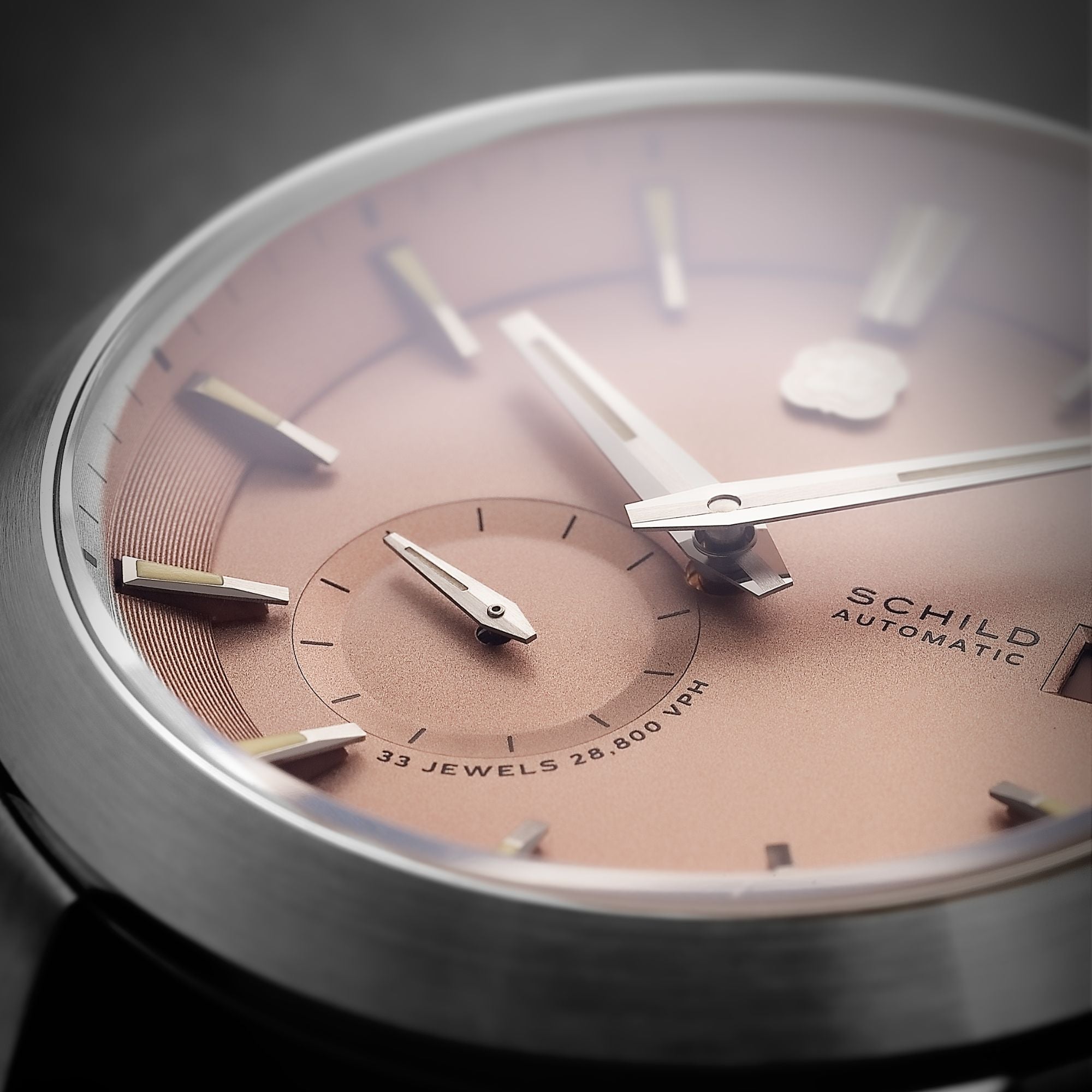 SCHILD Schild Heinrich Micro Rotor Automatic Limited Edition Salmon Men's Watch SC-1017-88