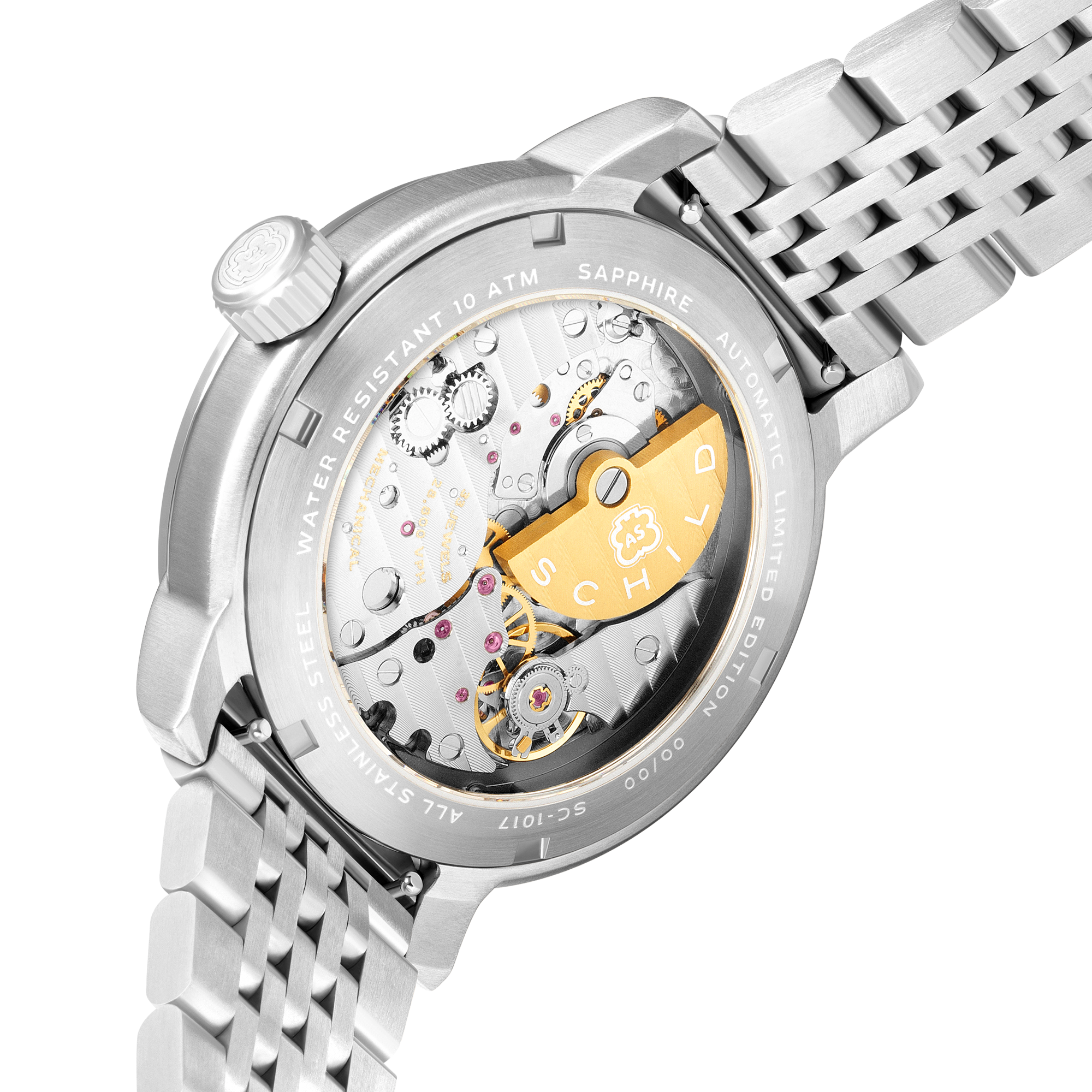 SCHILD Schild Heinrich Micro Rotor Automatic Limited Edition Iron Grey Men's Watch SC-1017-55