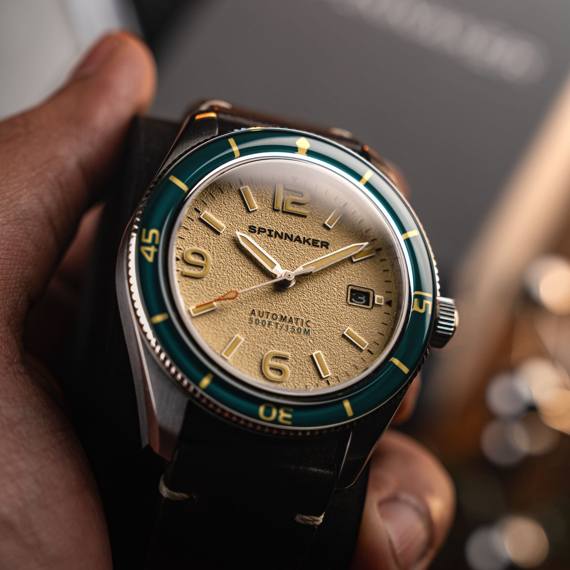 SPINNAKER Spinnaker Fleuss Automatic Sahara Brown Men's Watch SP-5055-0G