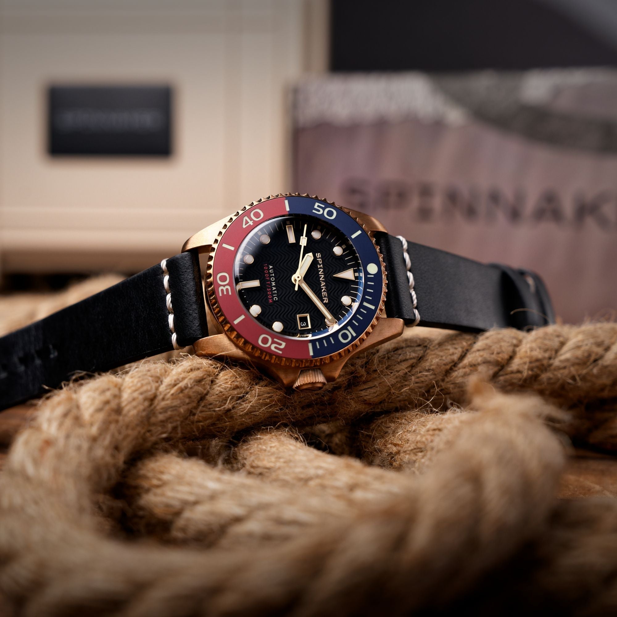 SPINNAKER Spinnaker Tesei Bronze Swiss Automatic Soda Black Men's Watch SP-5060-08