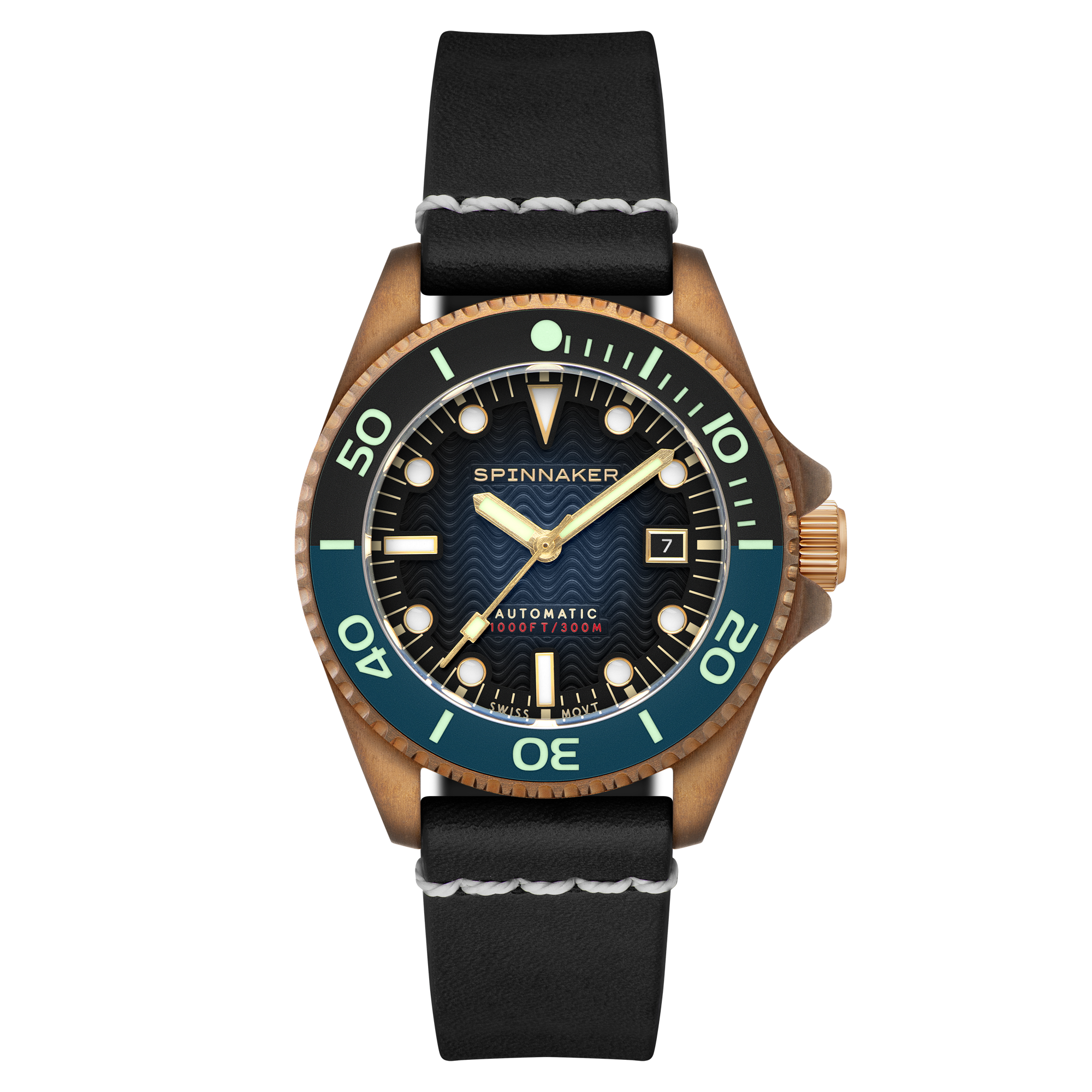 SPINNAKER Spinnaker Tesei Bronze Swiss Automatic Midnight Blue Men's Watch SP-5060-0A