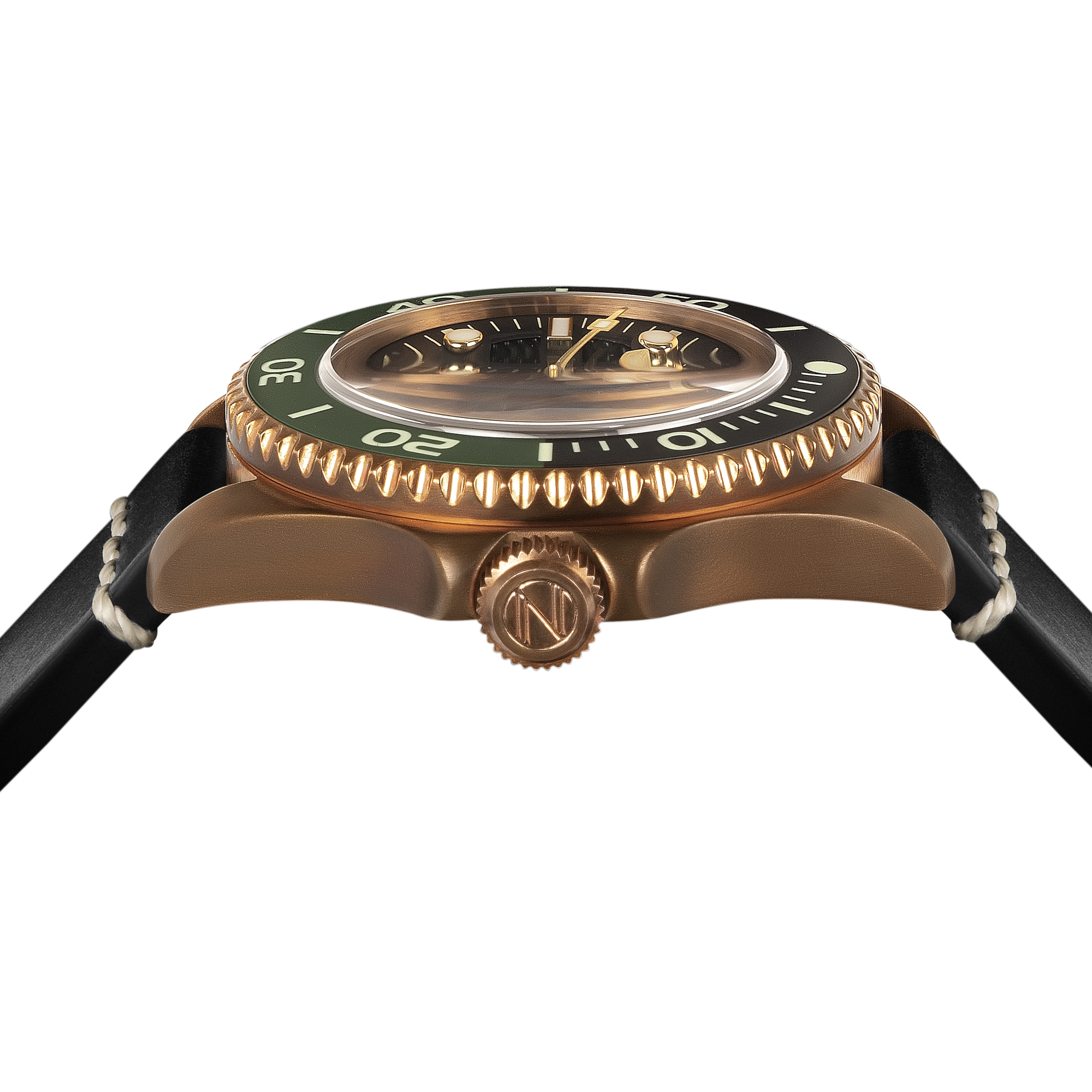 SPINNAKER Spinnaker Tesei Bronze Swiss Automatic Forest Green Men's Watch SP-5060-0B