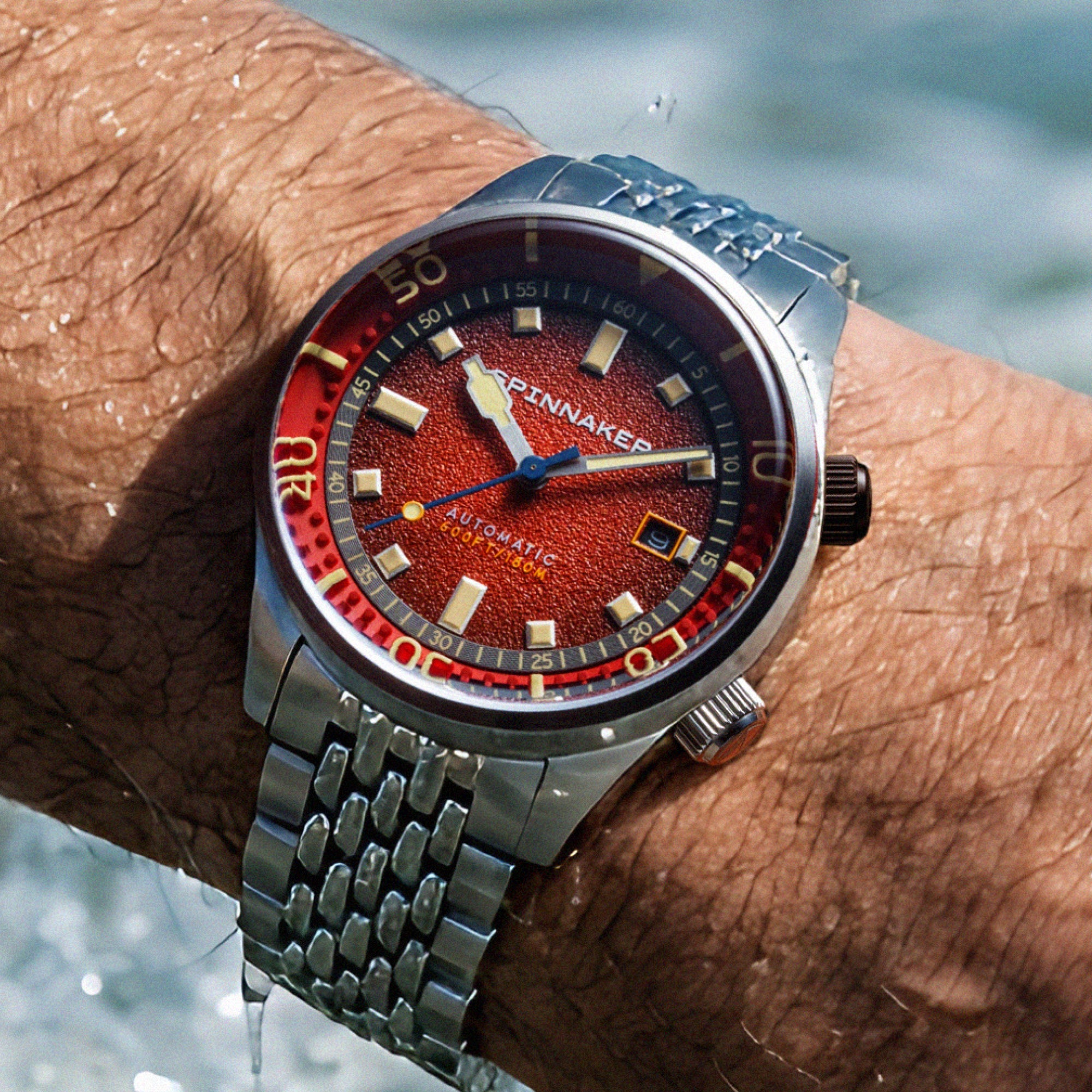 SPINNAKER Spinnaker Bradner Automatic Red Reef Men's Watch SP-5062-55