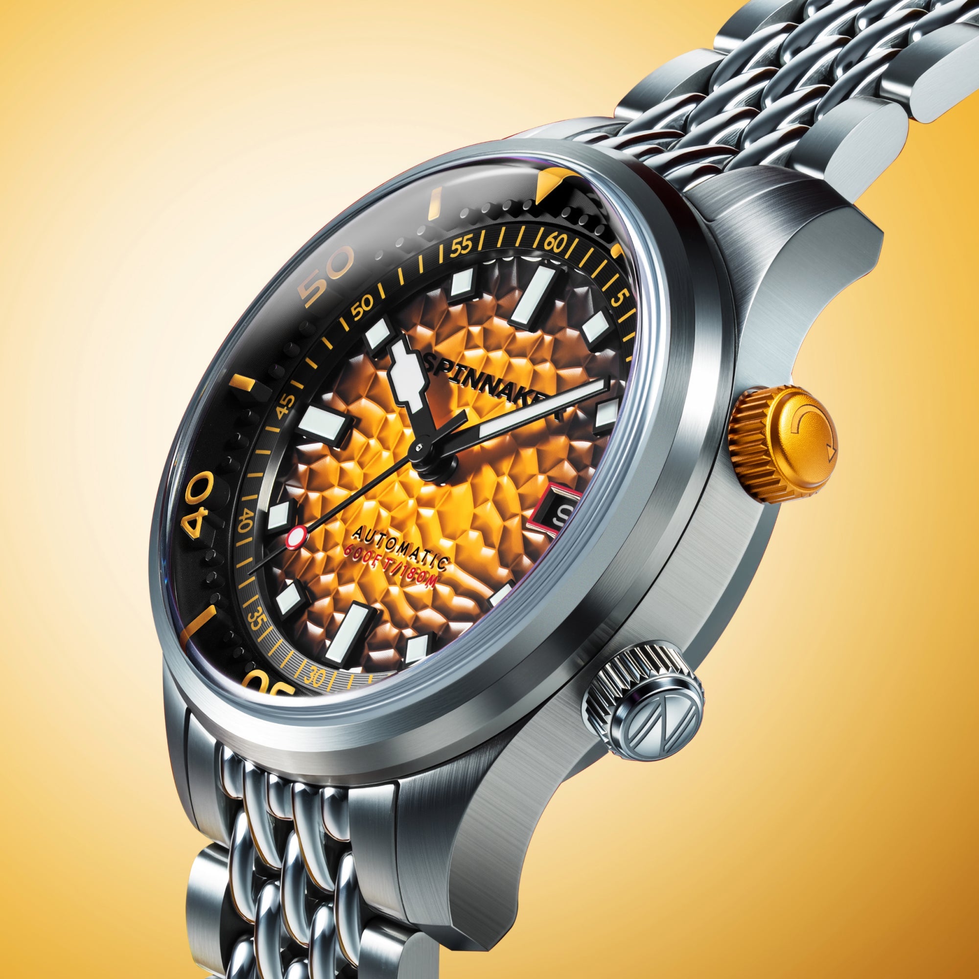 Spinnaker Bradner Automatic Saffron Splash Men's Watch SP-5062-88