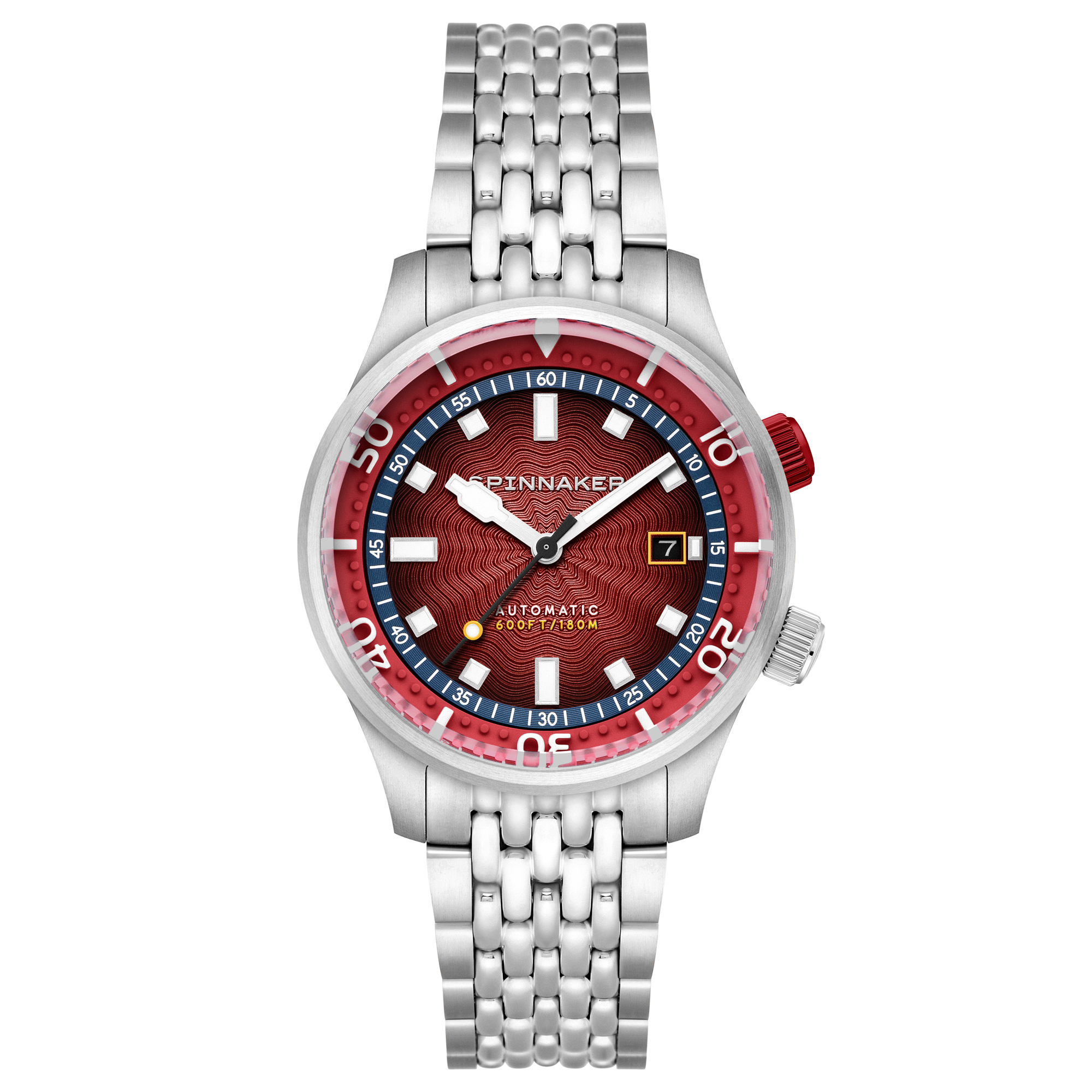 Spinnaker Bradner Automatic Burgundy Surge Men's Watch SP-5062-BB