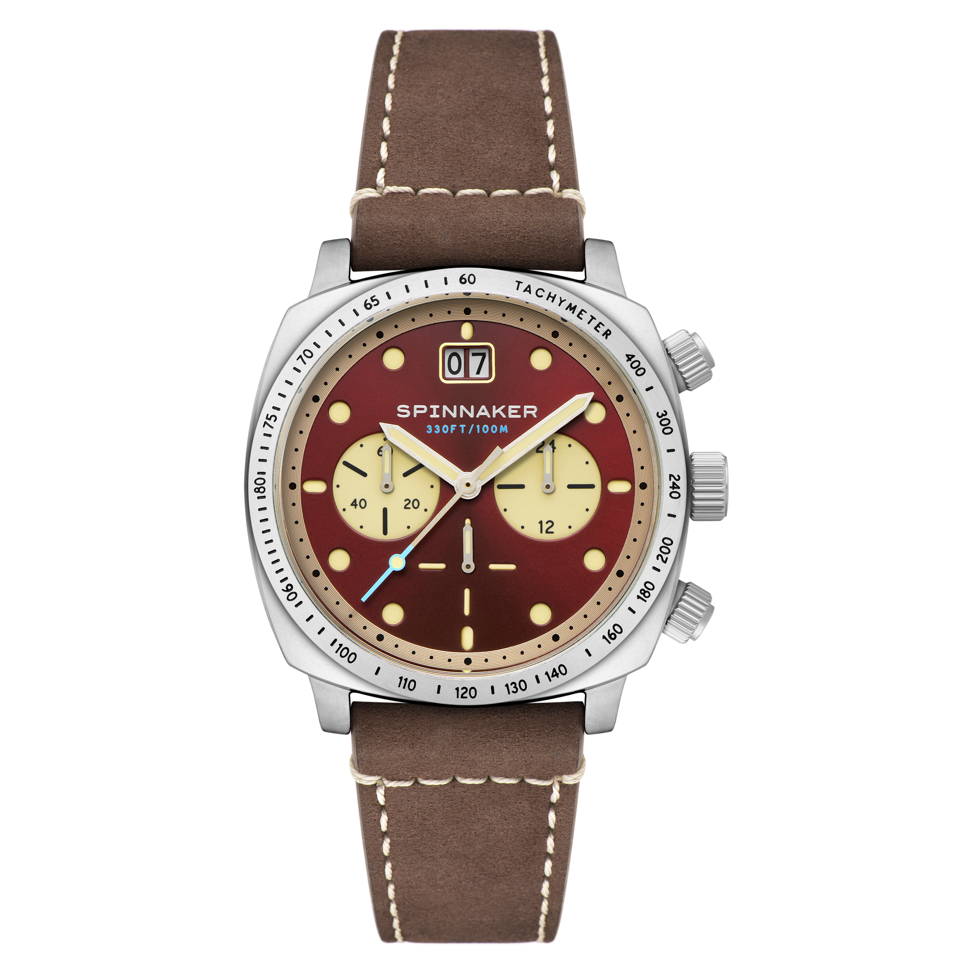 SPINNAKER Spinnaker Hull Chronograph Burnt Maroon Men's Watch SP-5068-05