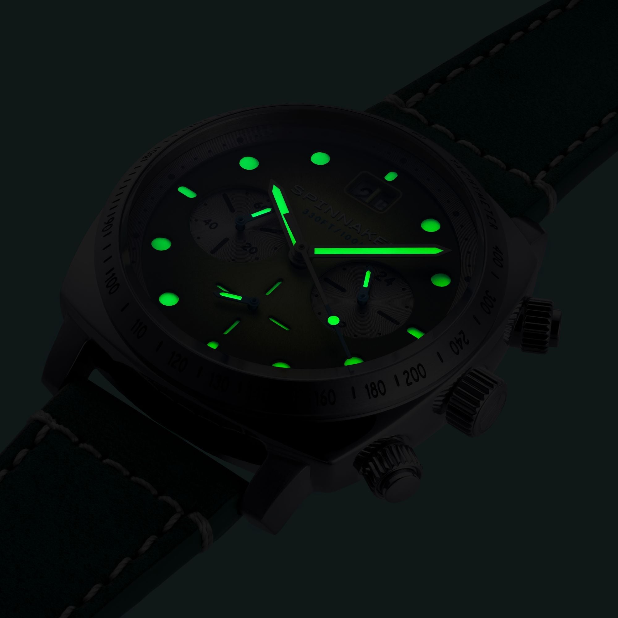 SPINNAKER Spinnaker Hull Chronograph Shire Green Men's Watch SP-5068-06