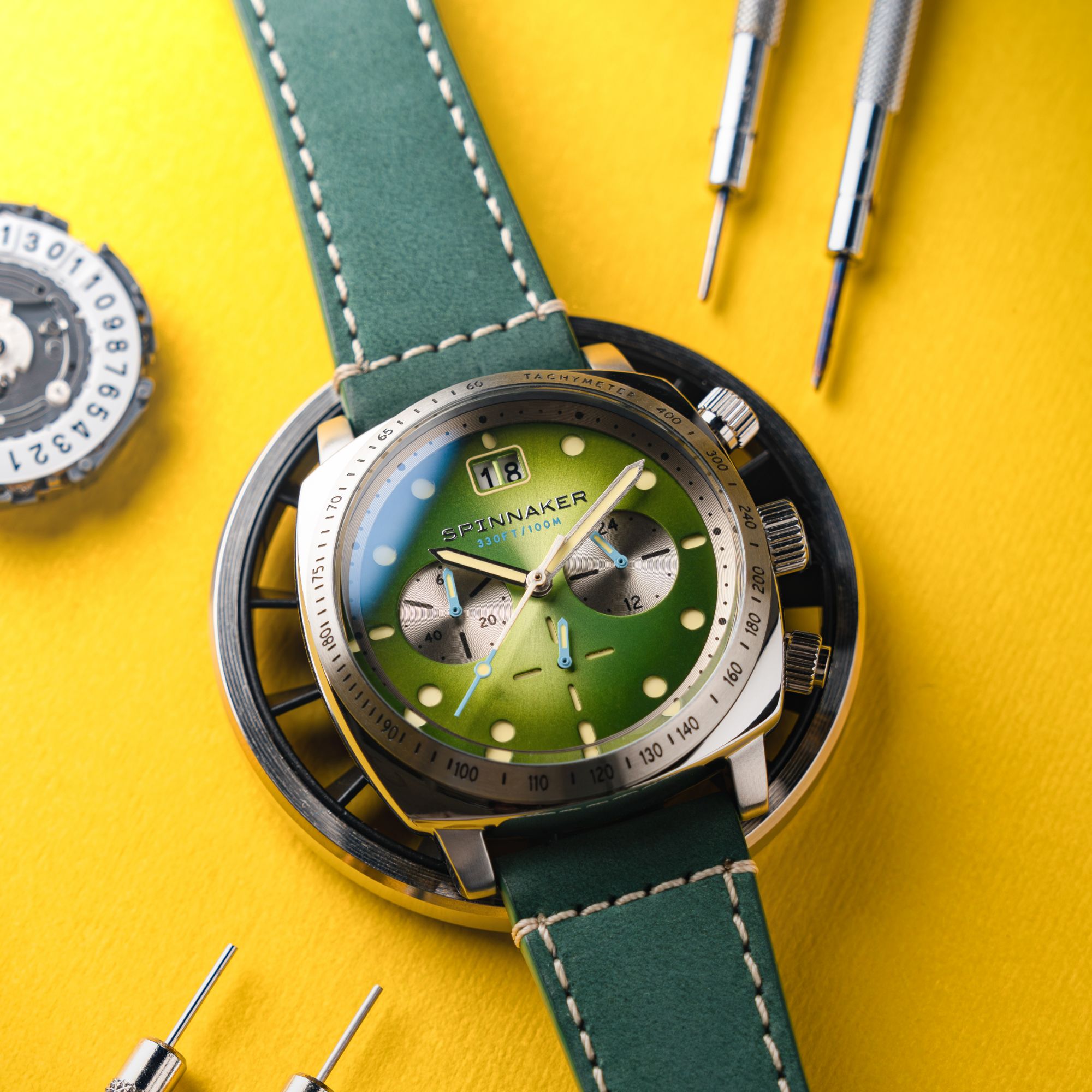 SPINNAKER Spinnaker Hull Chronograph Shire Green Men's Watch SP-5068-06