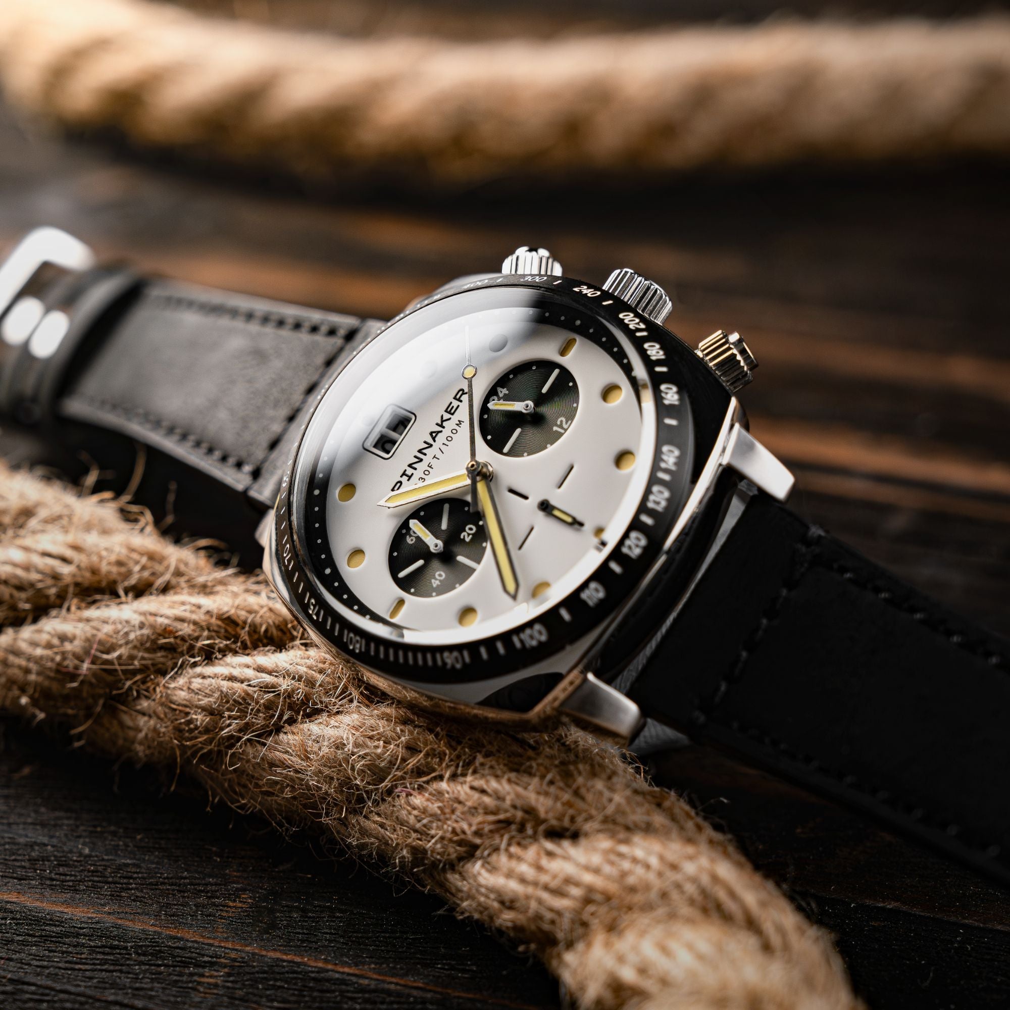 SPINNAKER Spinnaker Hull Chronograph Panda White Men's Watch SP-5068-07