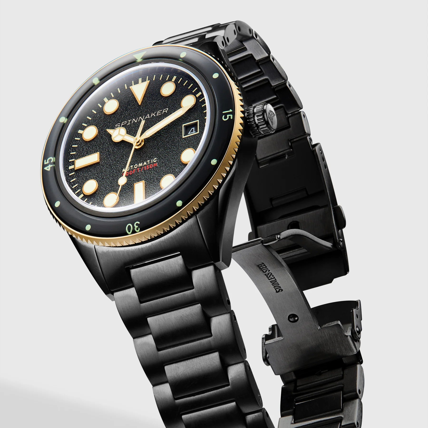 SPINNAKER Spinnaker Cahill Men's Japanese Automatic Onyx Watch SP-5075-33