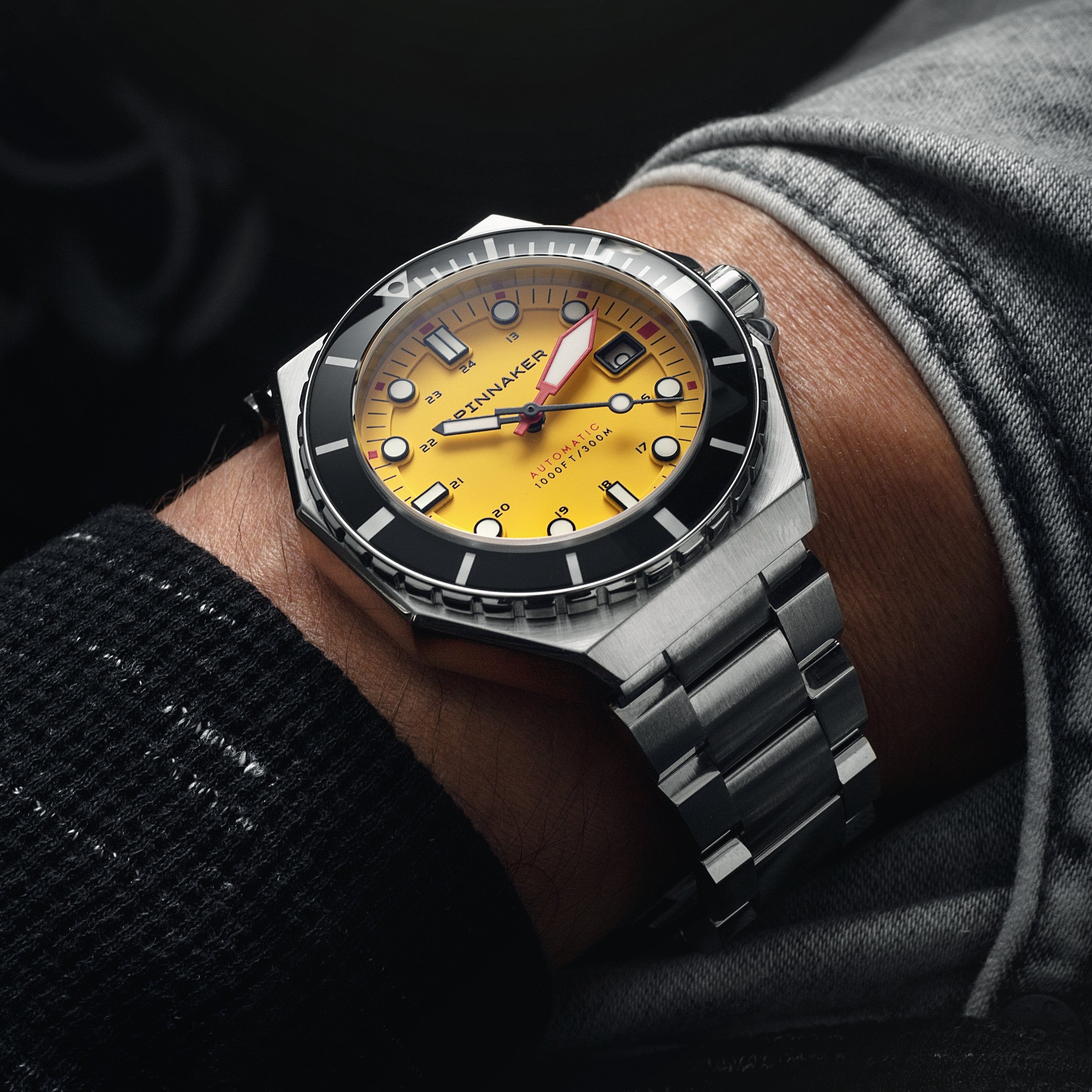 SPINNAKER Spinnaker Dumas Men's Japanese Automatic Hornet Yellow Watch SP-5081-II