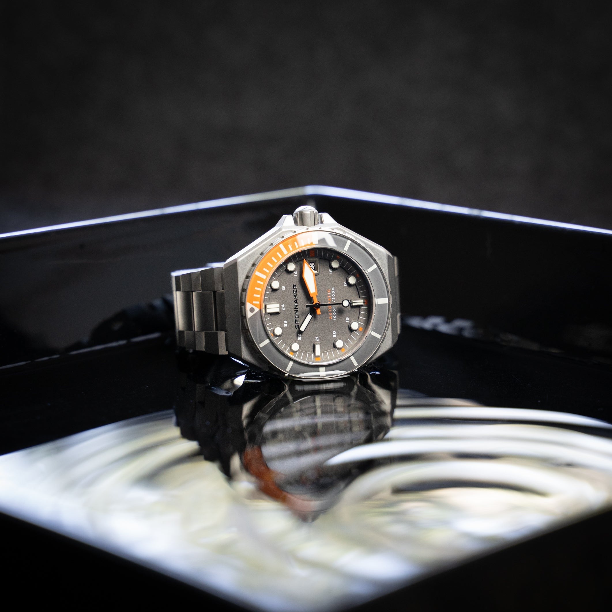 SPINNAKER Spinnaker Dumas Men's Japanese Automatic Sandblast Watch SP-5081-LL