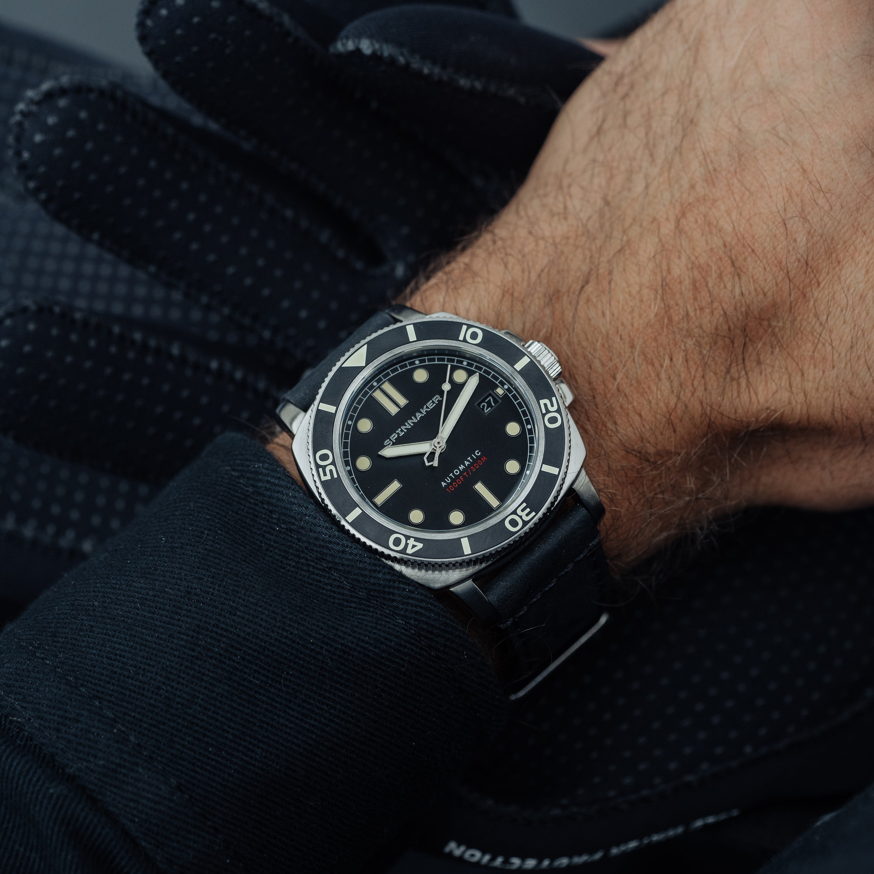 SPINNAKER Spinnaker Hull Diver Men's Automatic Tuxedo Black Watch SP-5088-01