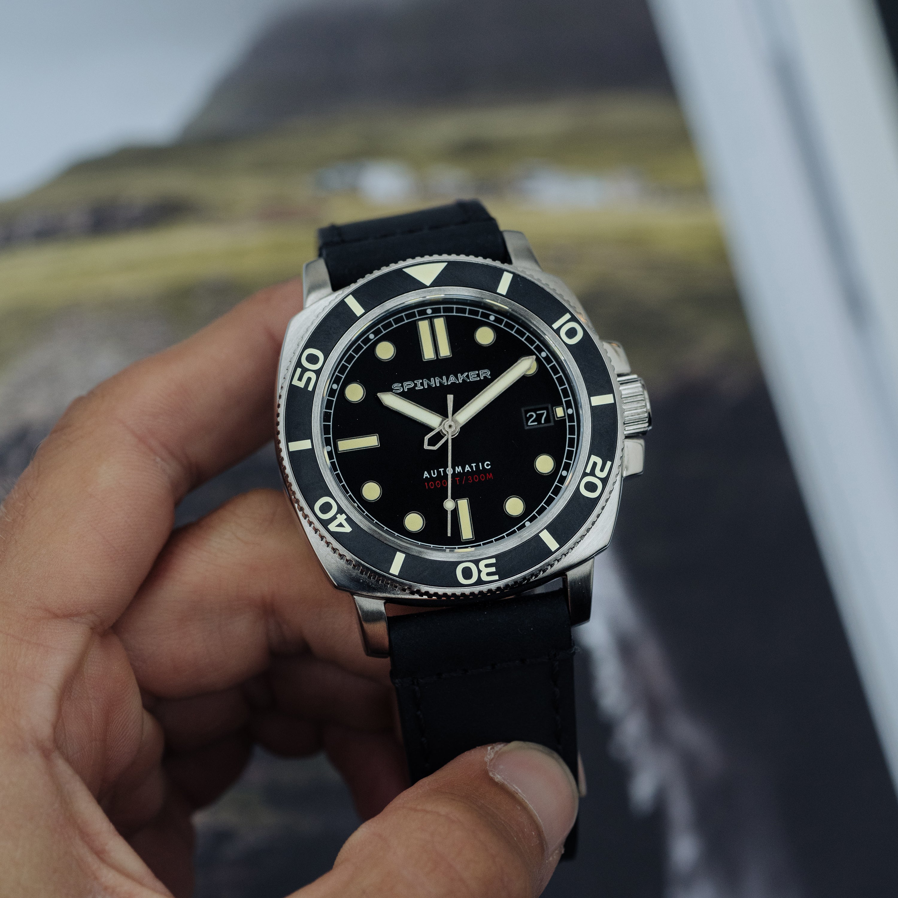 SPINNAKER Spinnaker Hull Diver Men's Automatic Tuxedo Black Watch SP-5088-01