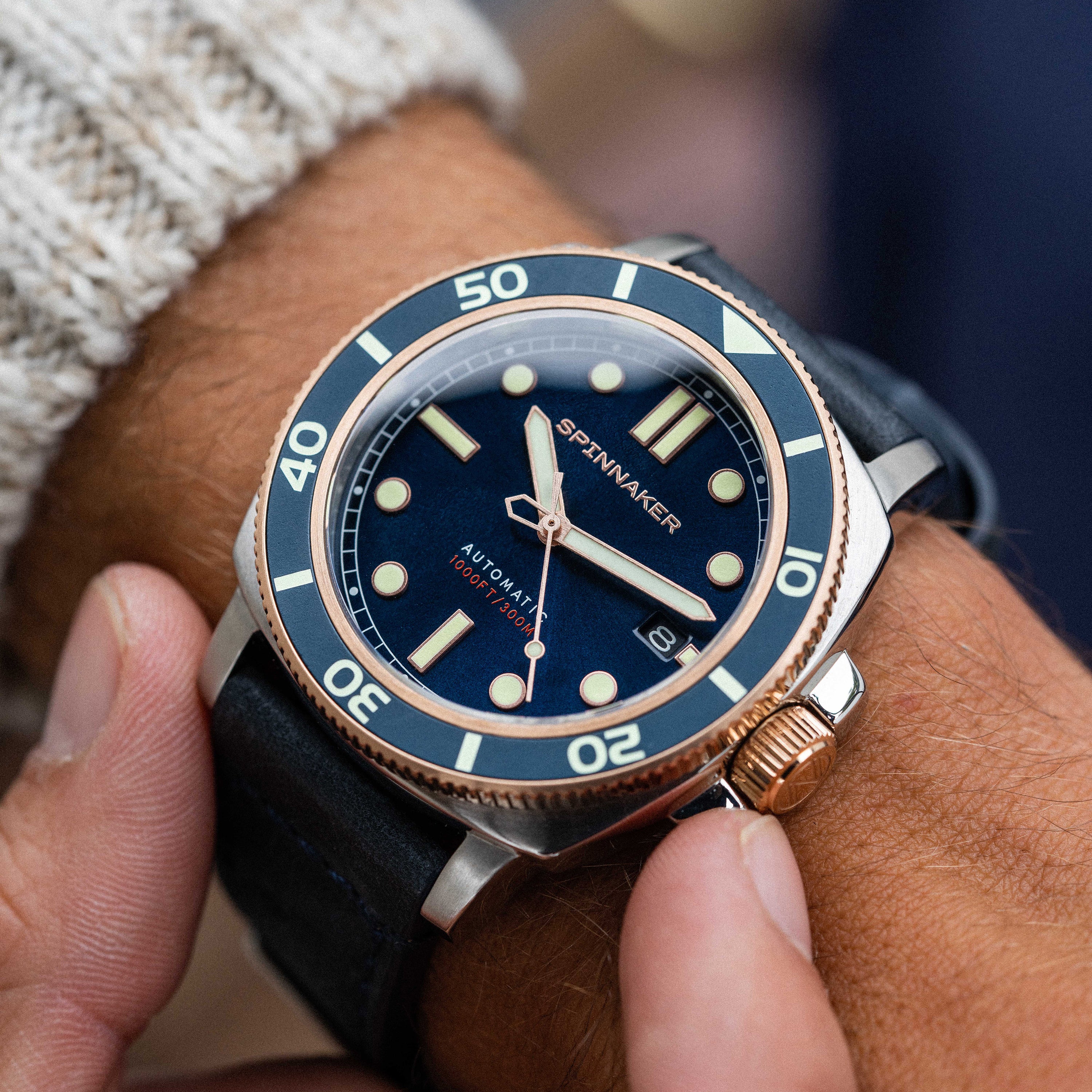 SPINNAKER Spinnaker Hull Diver Men's Automatic Officer Blue Watch SP-5088-05