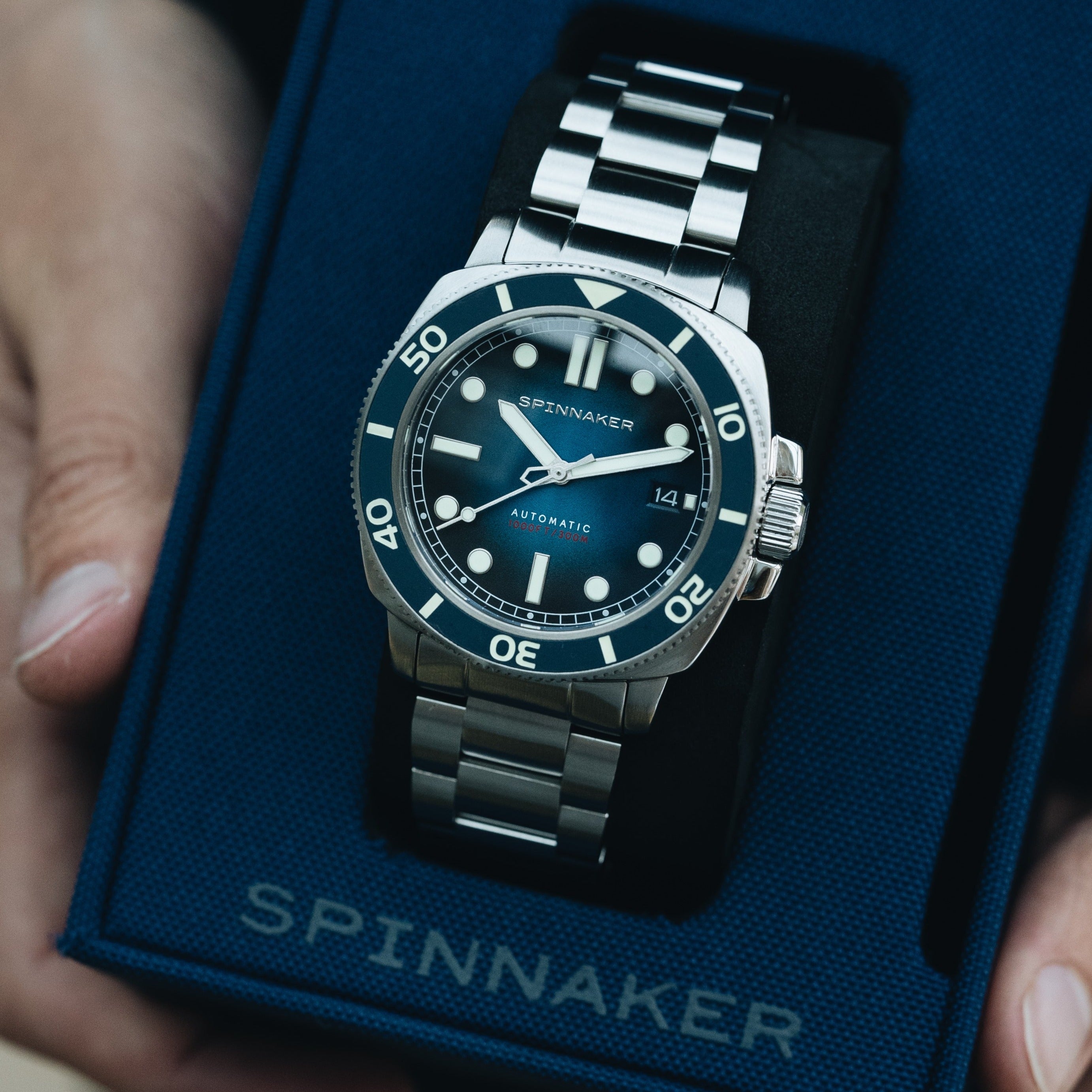 SPINNAKER Spinnaker Hull Diver Men's Japanese Automatic Liberty Blue Watch SP-5088-22