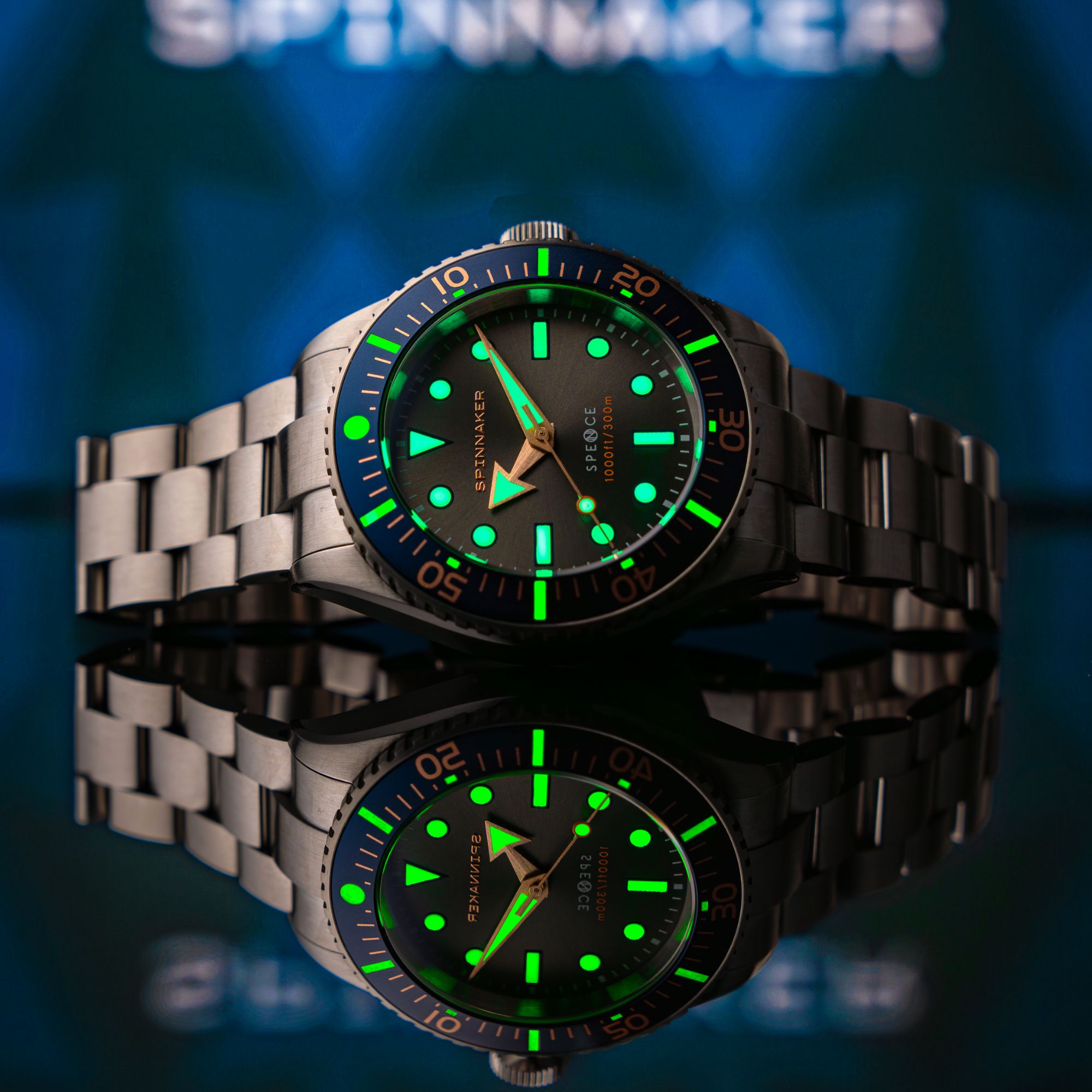 SPINNAKER Spinnaker Spence 300 Automatic Gunmetal Men's Watch SP-5097-77