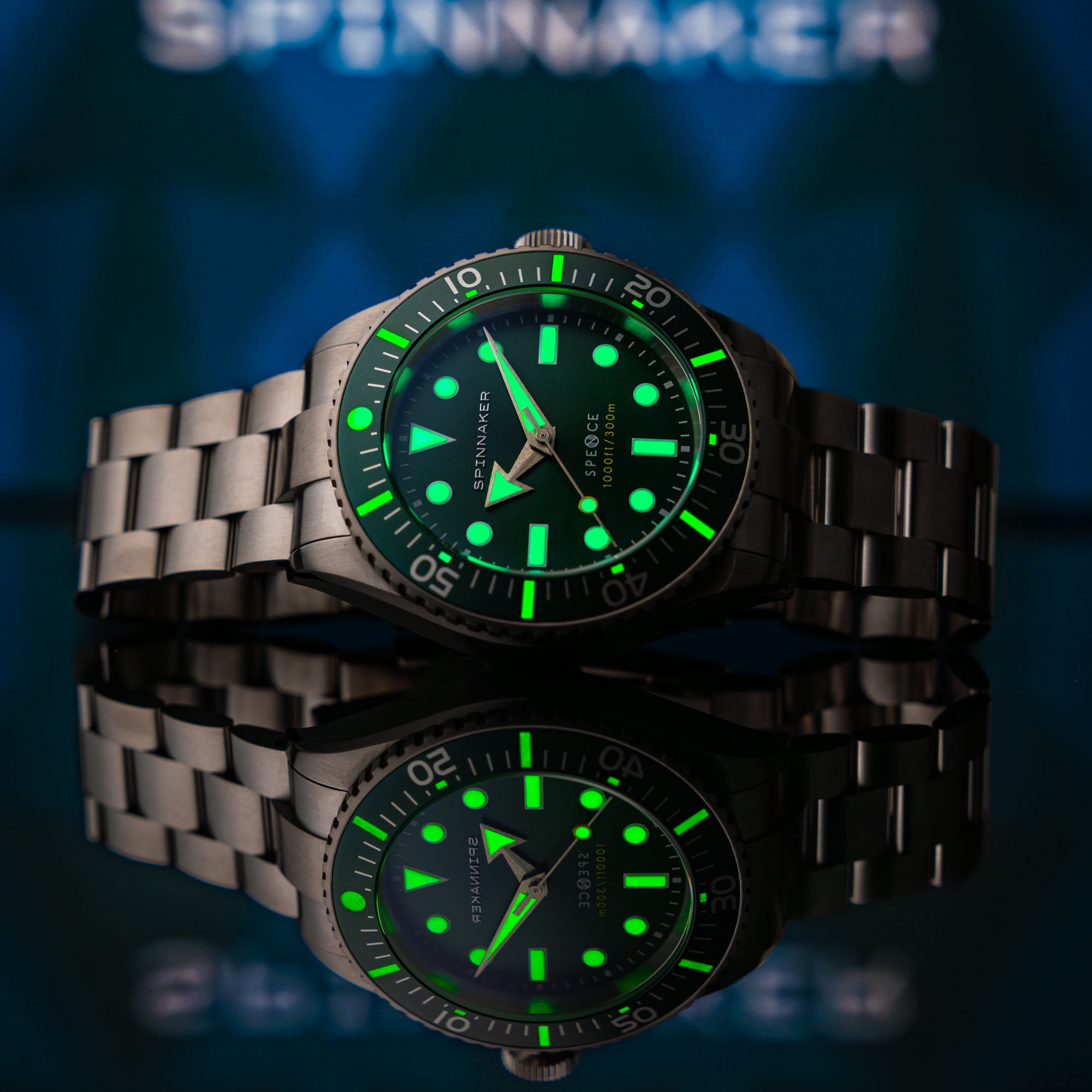 SPINNAKER Spinnaker Spence 300 Automatic Olive Men's Watch SP-5097-88