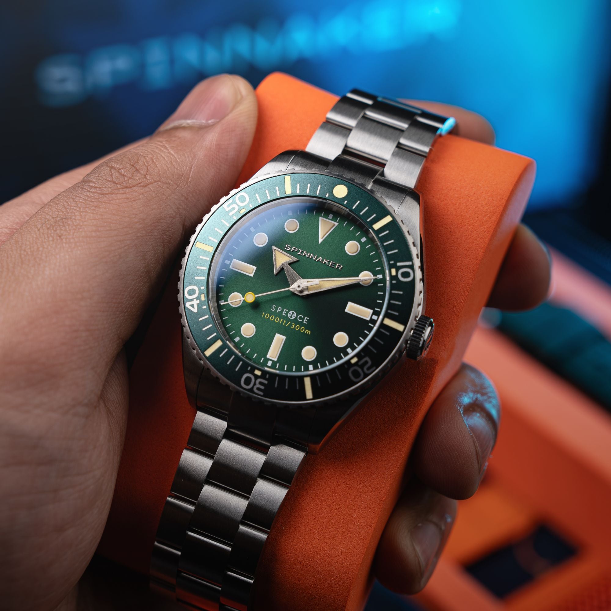 SPINNAKER Spinnaker Spence 300 Automatic Olive Men's Watch SP-5097-88