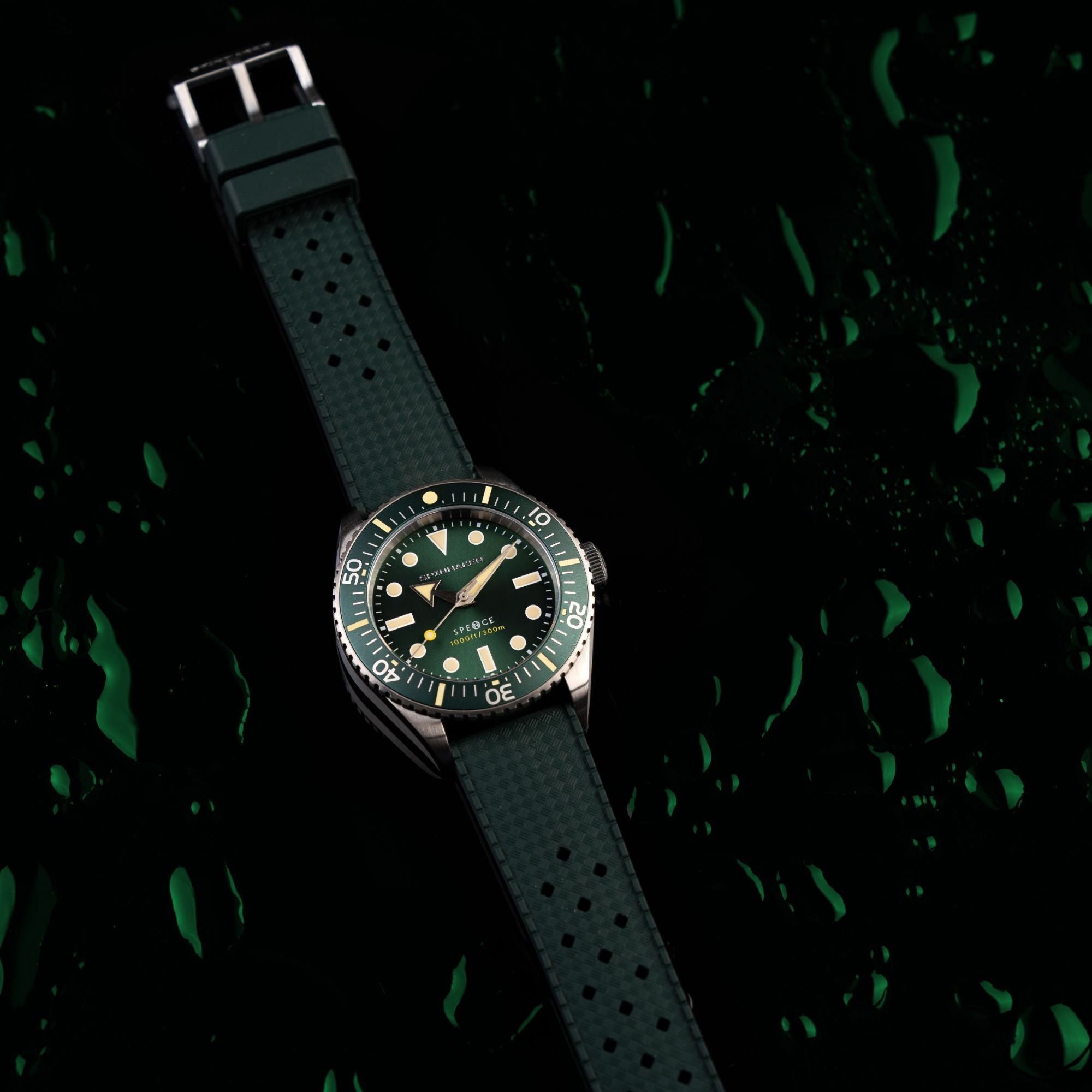 SPINNAKER Spinnaker Spence 300 Automatic Olive Men's Watch SP-5097-88