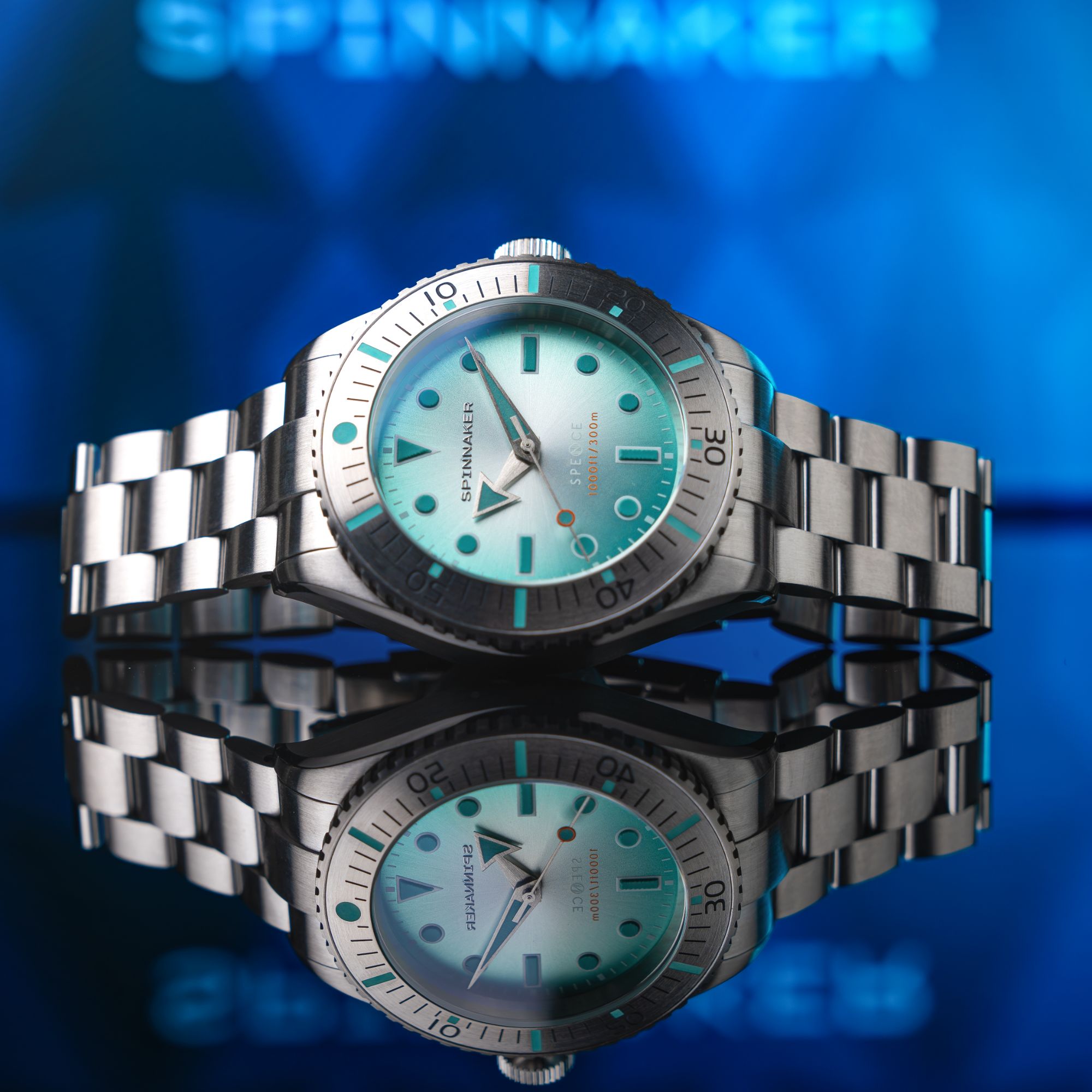 SPINNAKER Spinnaker Spence 300 Automatic Aquamarine Men's Watch SP-5097-AA