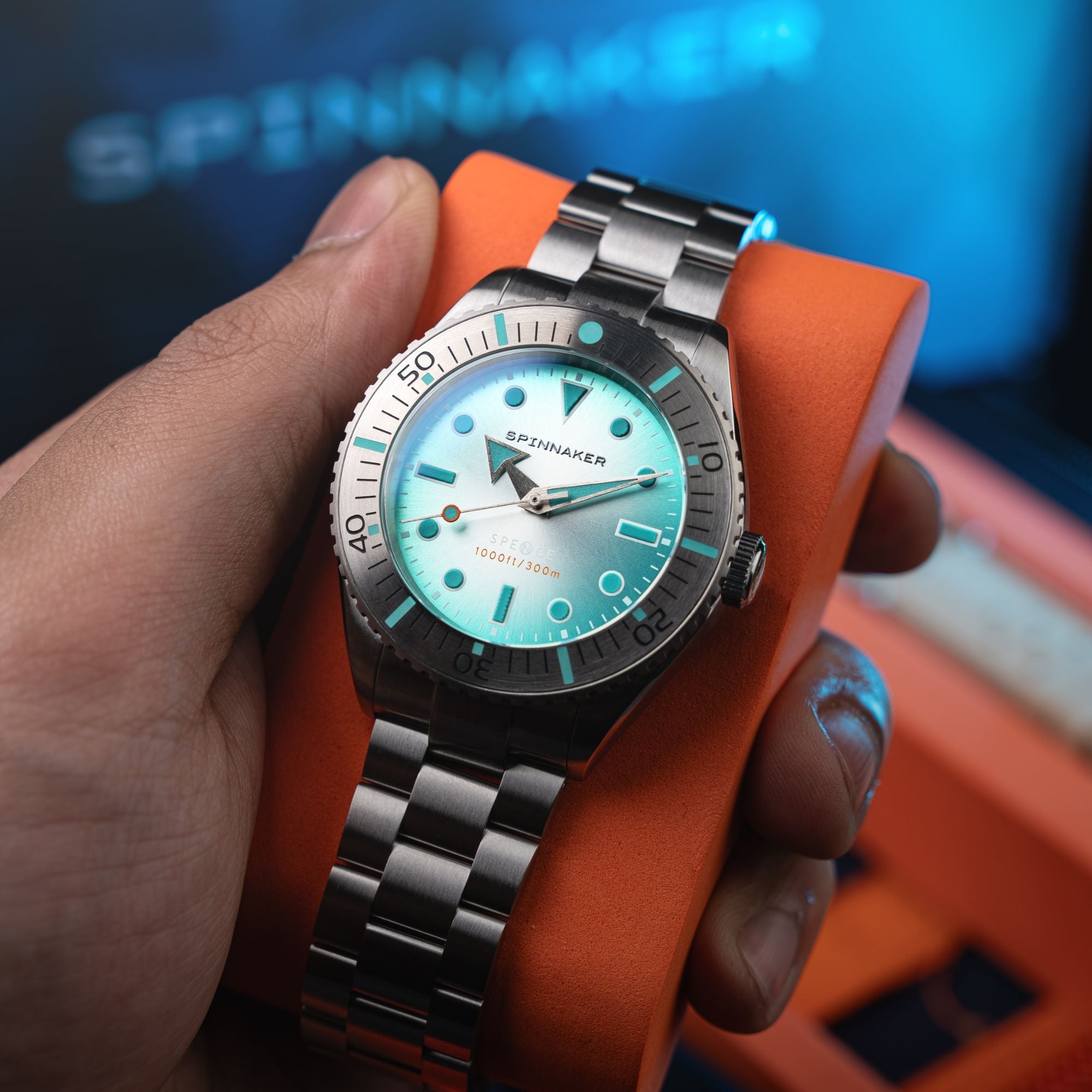 SPINNAKER Spinnaker Spence 300 Automatic Aquamarine Men's Watch SP-5097-AA