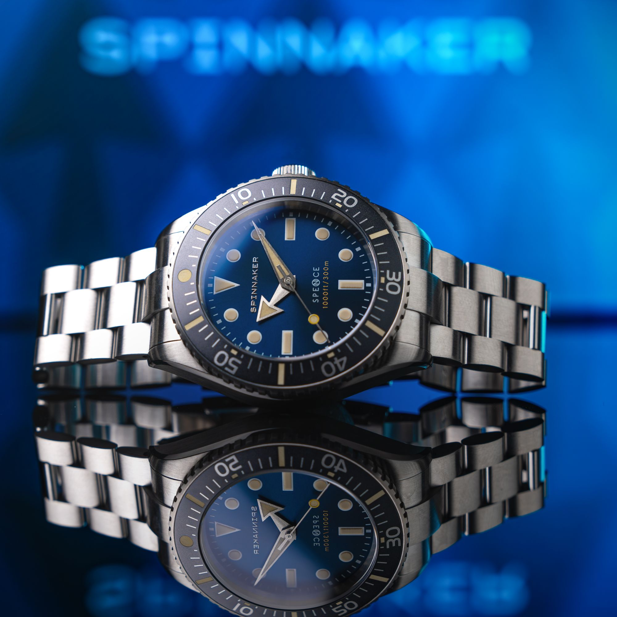 SPINNAKER Spinnaker Spence 300 Automatic Navy Blue Men's Watch SP-5097-BB