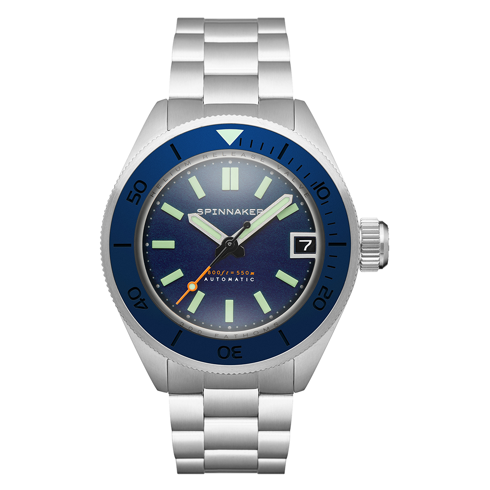 SPINNAKER Spinnaker Piccard Men's Japanese Automatic Dark Cerulean Watch SP-5098-22