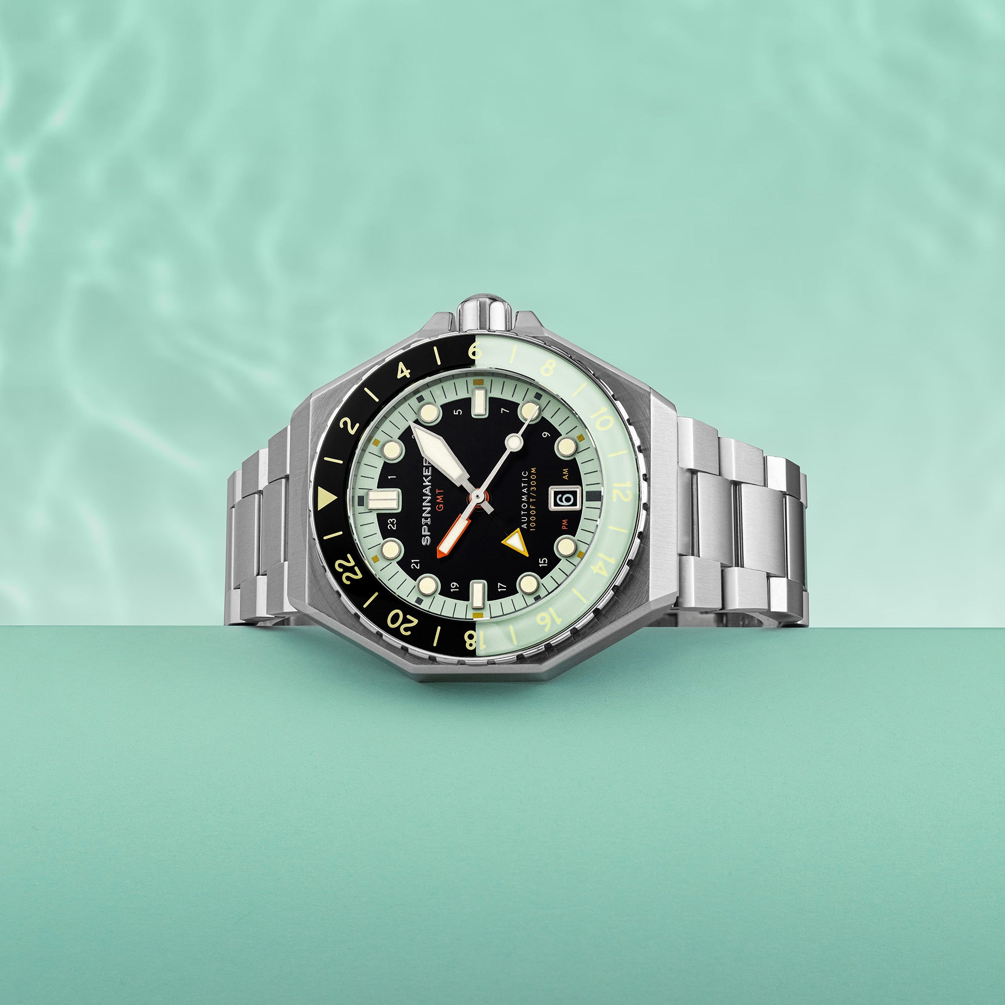 SPINNAKER Spinnaker Dark Turquoise Dumas GMT Automatic Men's Watch SP-5119-33