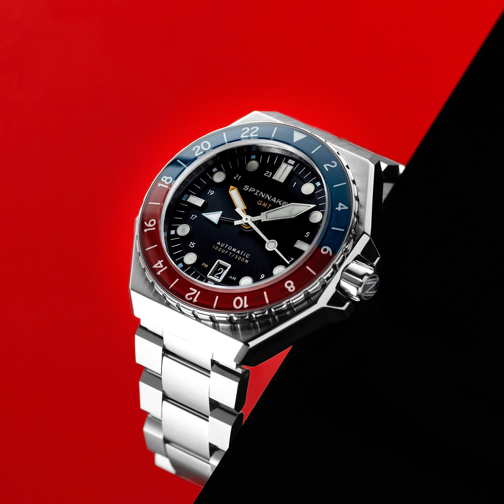 SPINNAKER Spinnaker Cobalt Crimson Dumas GMT Automatic Men's Watch SP-5119-44
